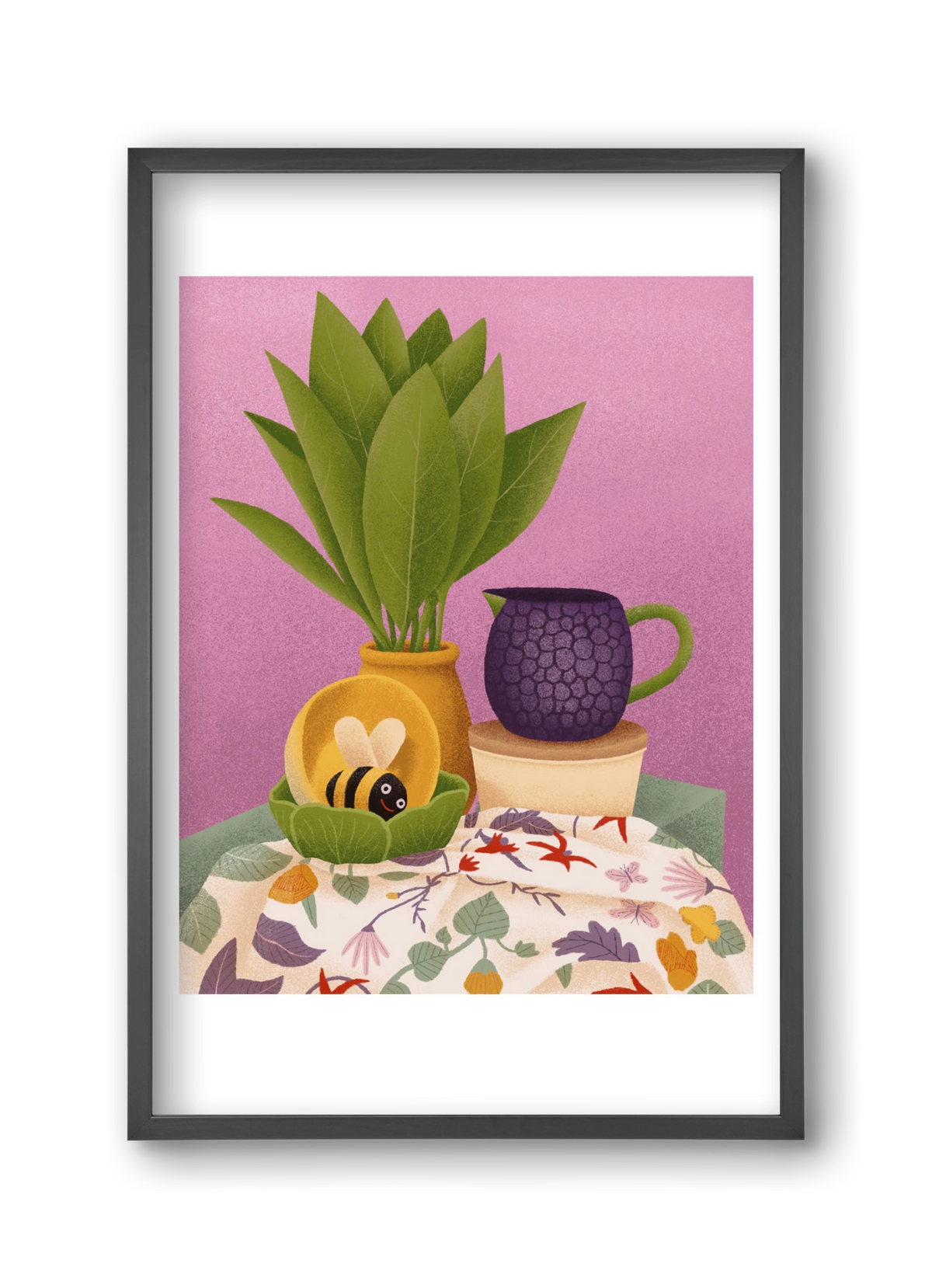 Csendélet, 30x45 cm (30x45 cm), Fekete keret