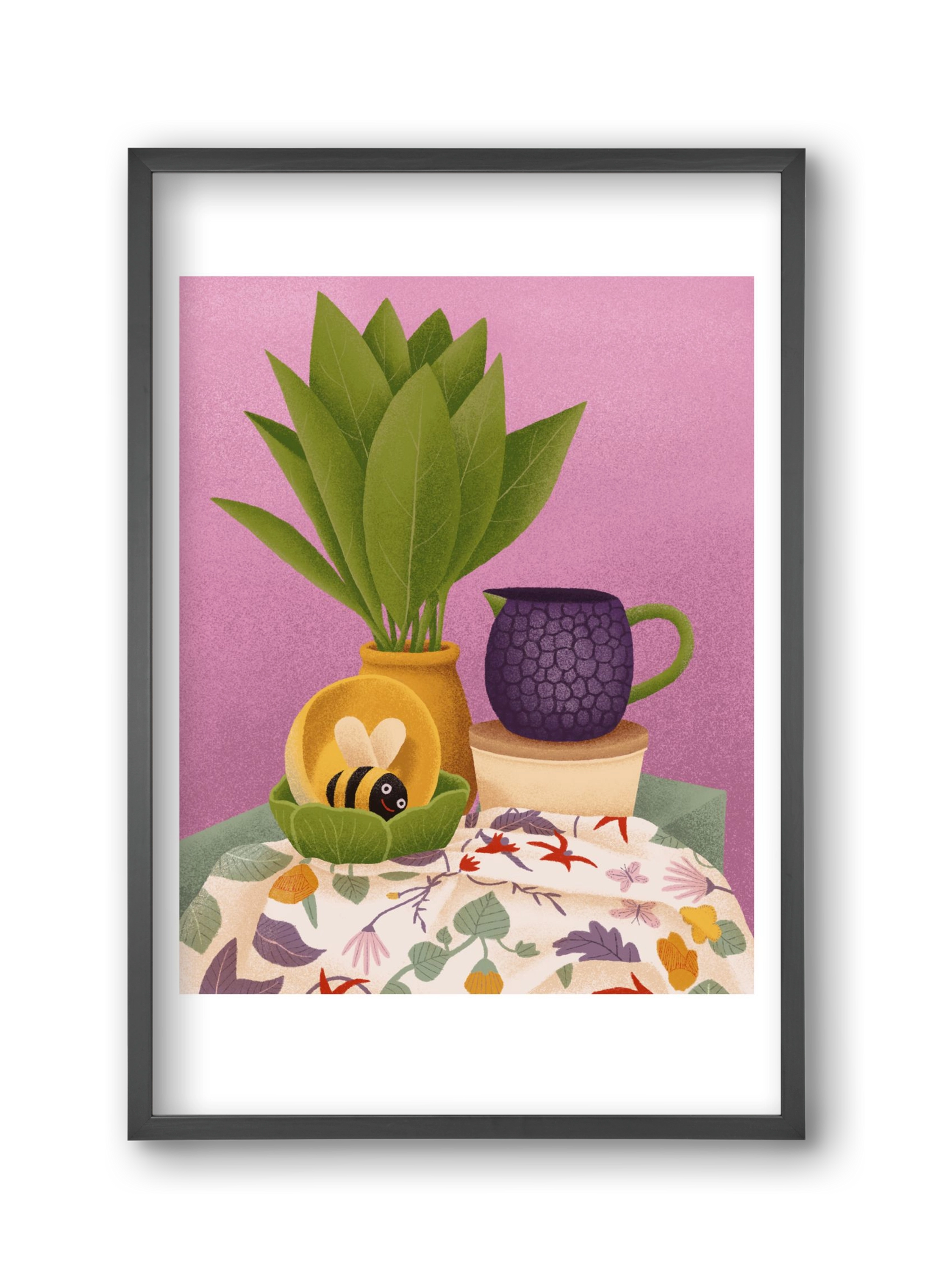 Csendélet, 30x45 cm (30x45 cm), Fekete keret