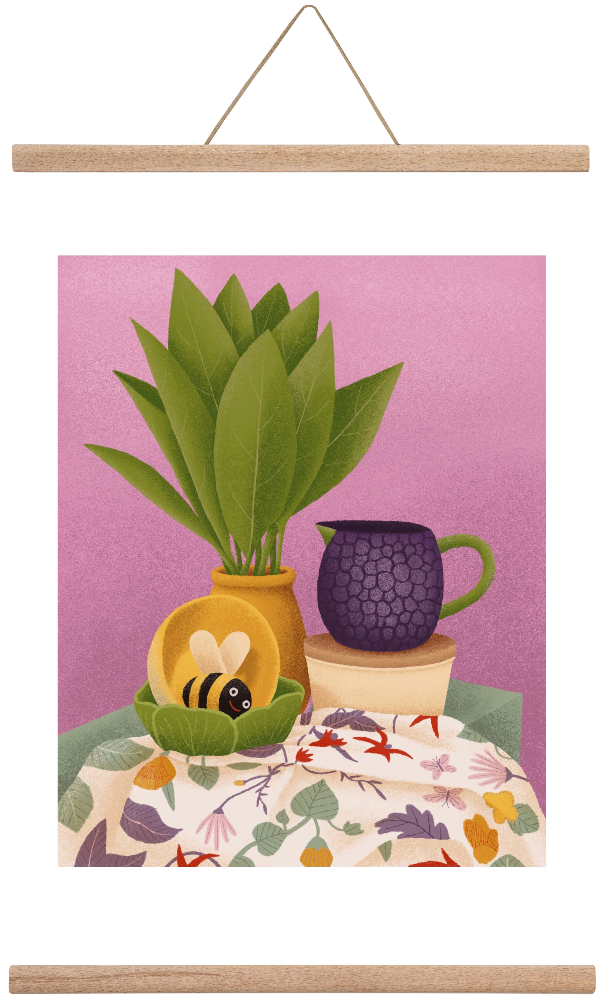 Csendélet, 40x60 cm (40x60 cm), Tölgy akasztó