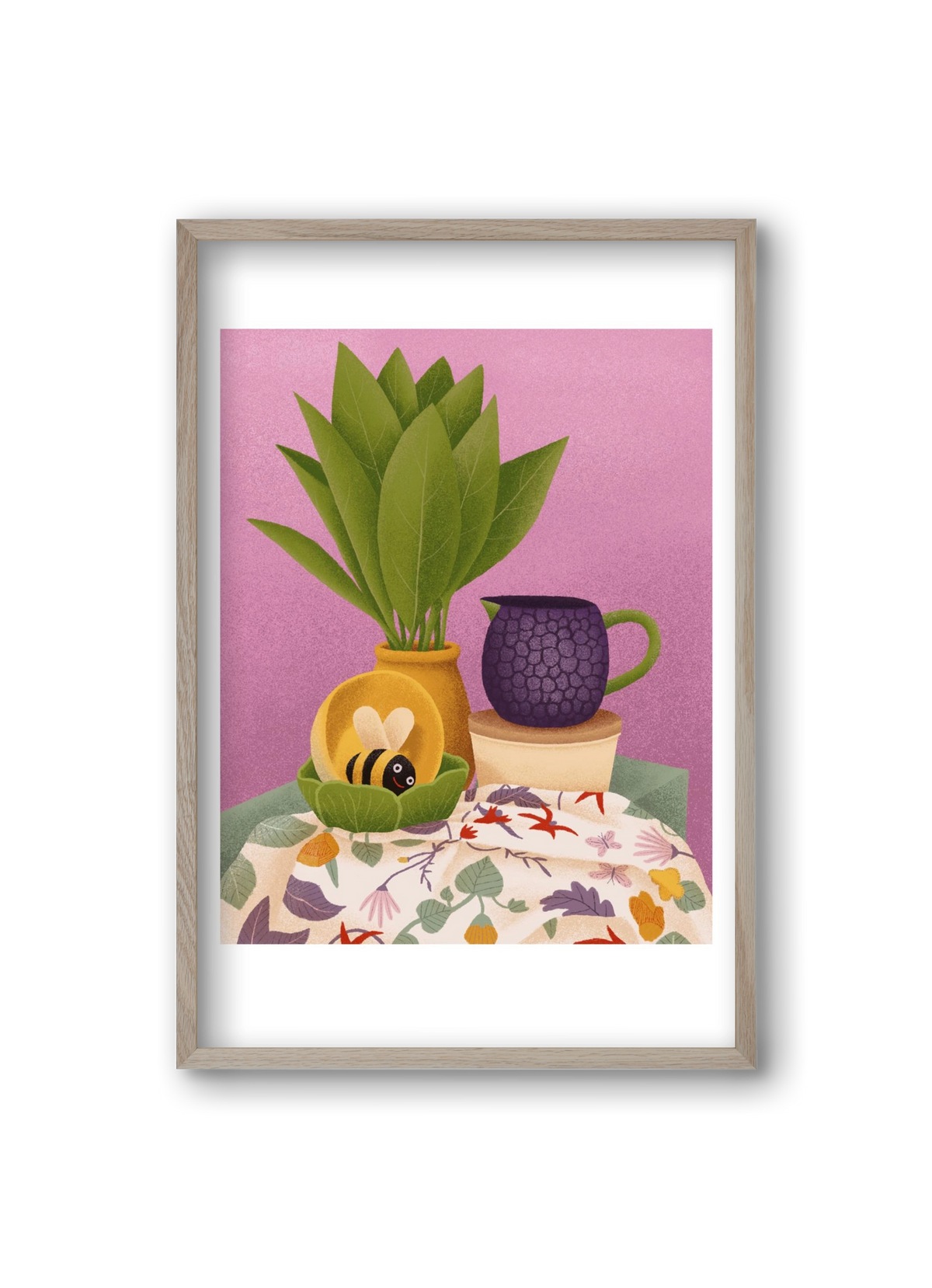 Csendélet, 20x30 cm (20x30 cm), Tölgy keret