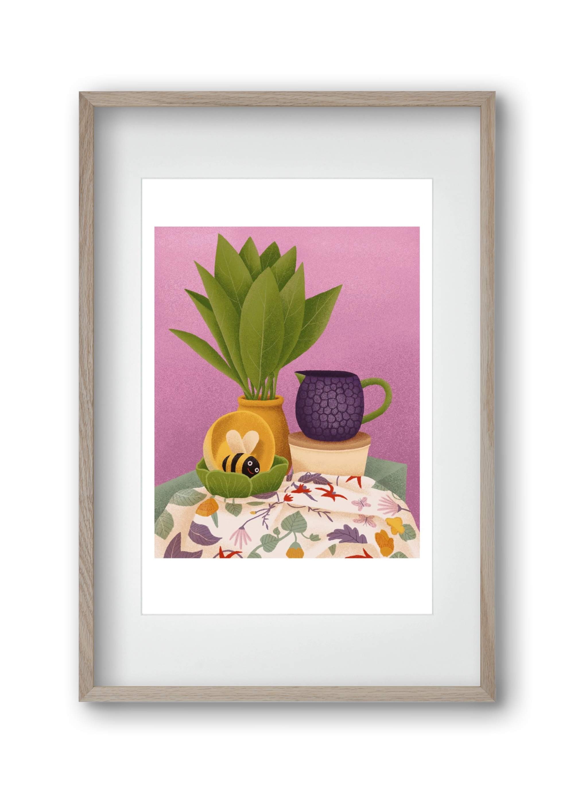 Csendélet, 30x45 cm (20x30 cm), Tölgy keret, paszpartuval