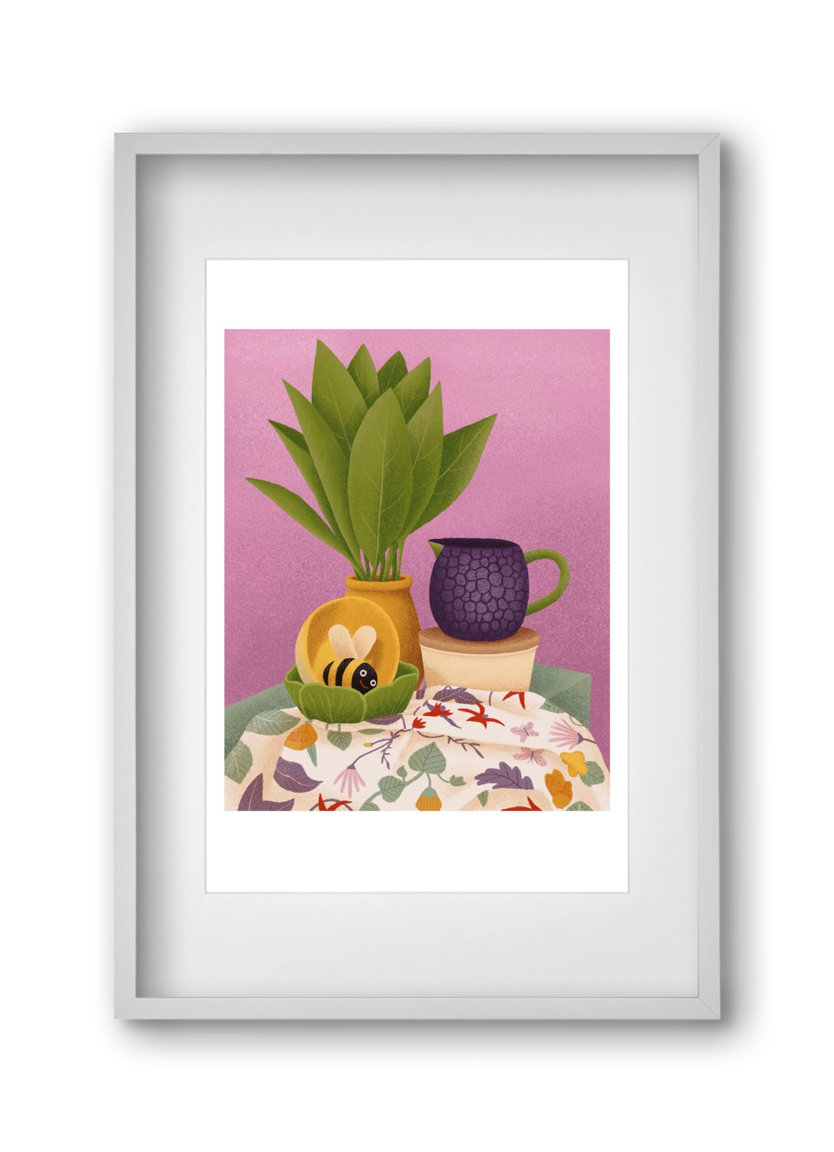 Csendélet, 30x45 cm (20x30 cm), Fehér keret, paszpartuval