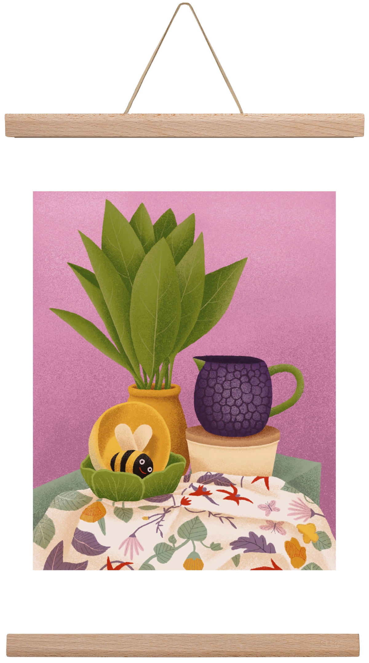 Csendélet, 30x45 cm (30x45 cm), Tölgy akasztó