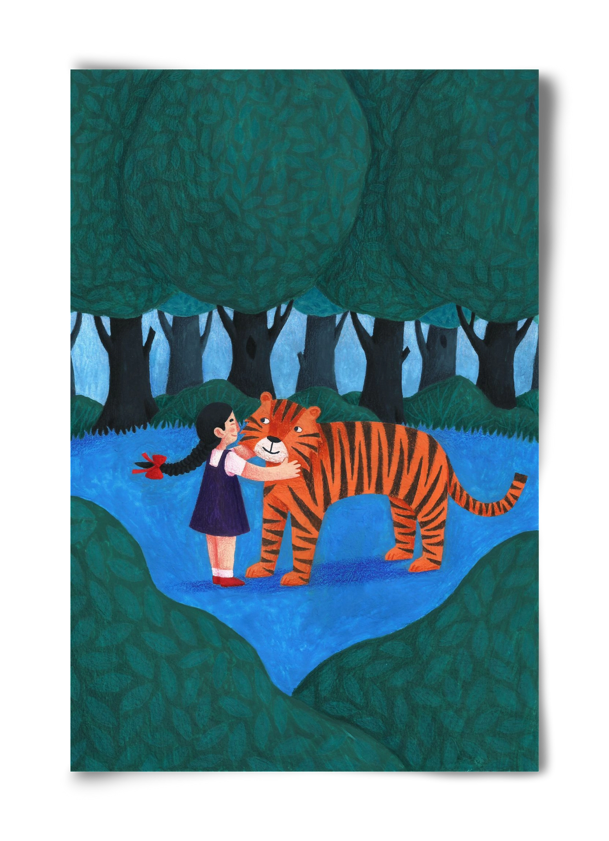 A kislány, aki mindenkit szeretett - Tigris, 40x60 cm, Keret nélkül