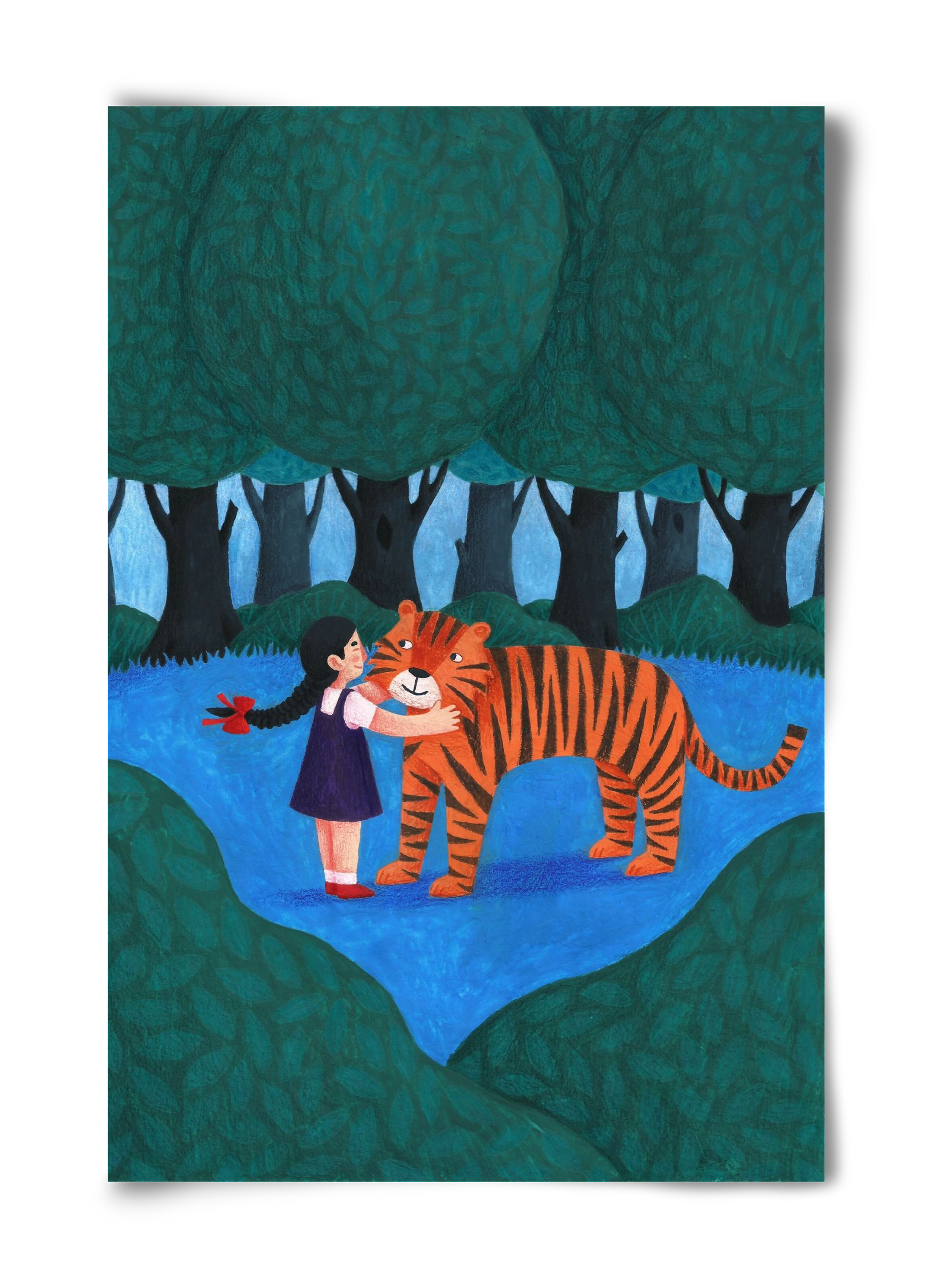 A kislány, aki mindenkit szeretett - Tigris, 40x60 cm, Keret nélkül