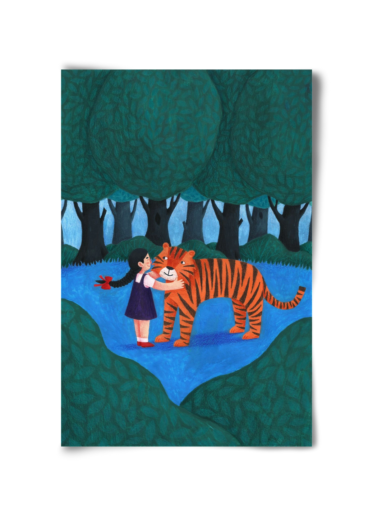 A kislány, aki mindenkit szeretett - Tigris, 30x45 cm, Keret nélkül