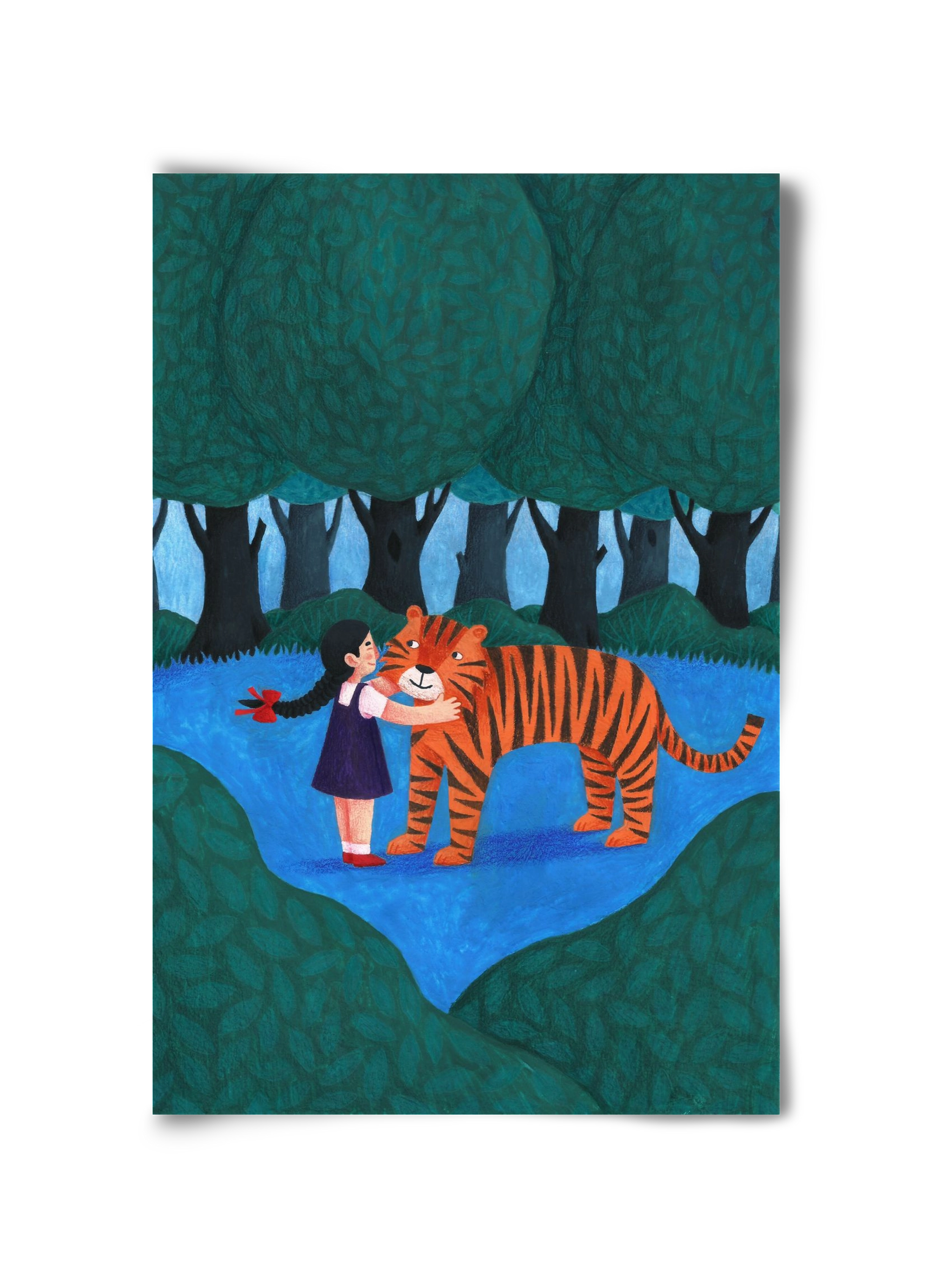 A kislány, aki mindenkit szeretett - Tigris, 30x45 cm, Keret nélkül