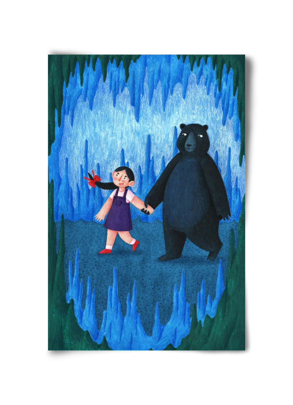 A kislány, aki mindenkit szeretett - Medve, 30x45 cm, Keret nélkül