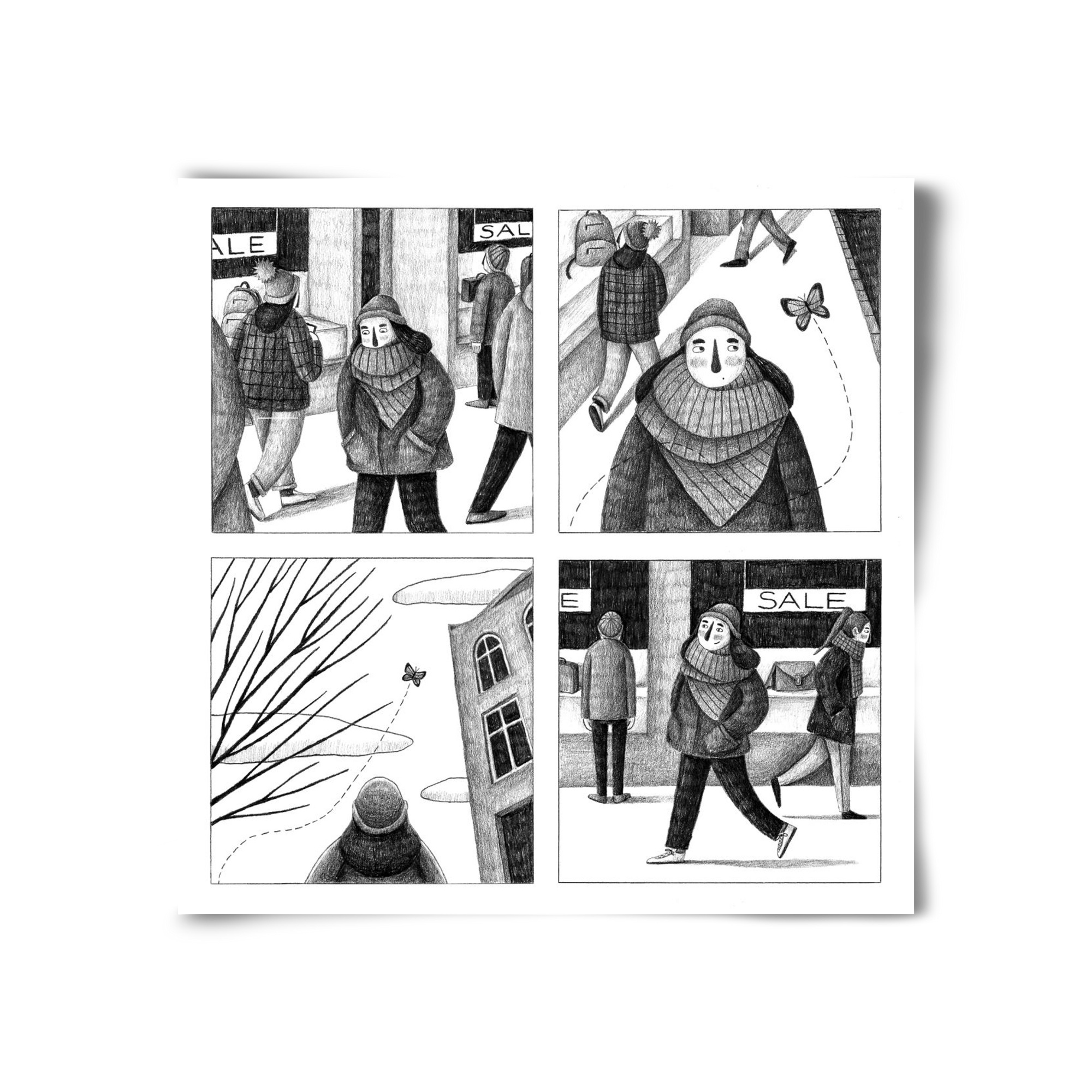 Elengedés, 30x30 cm, Keret nélkül