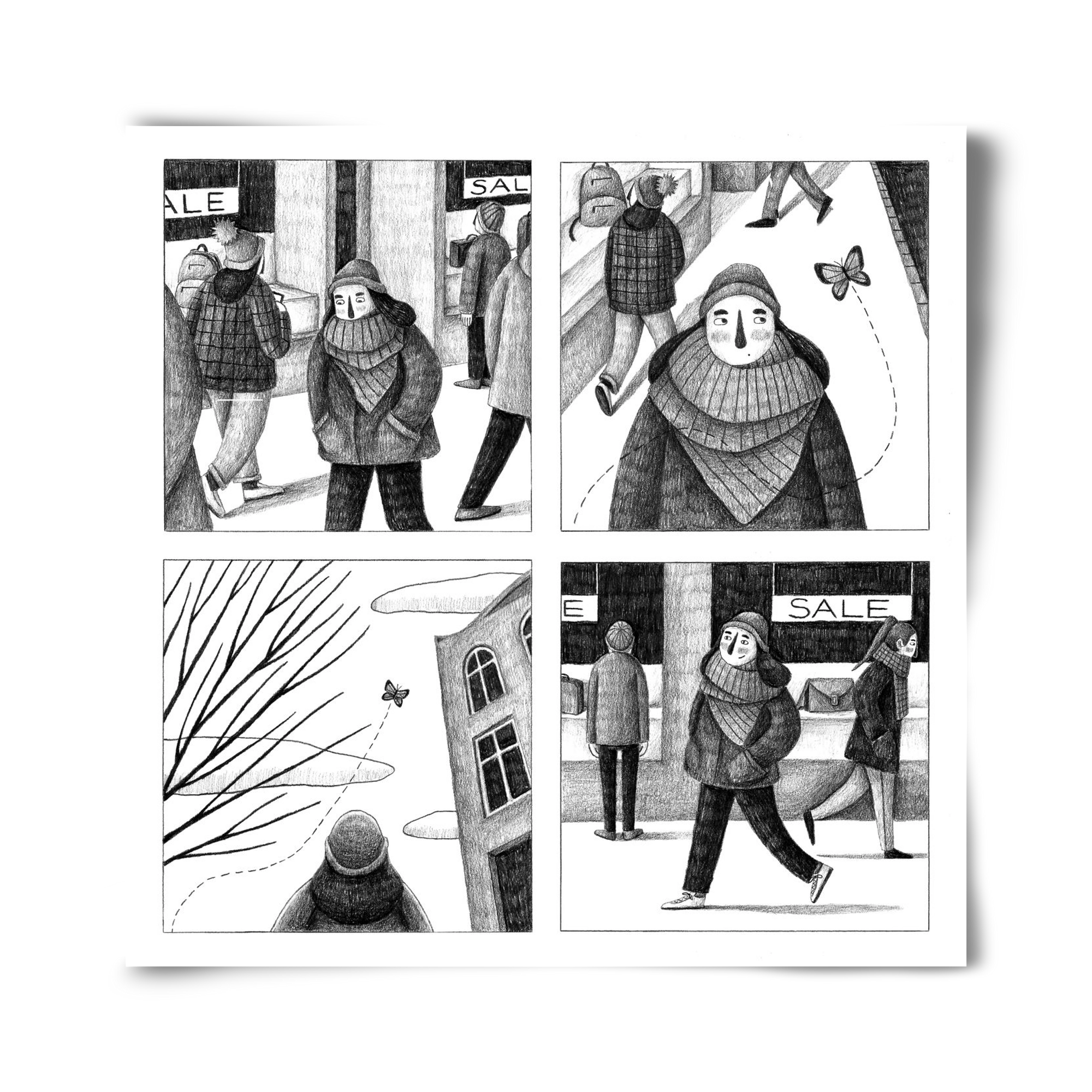 Elengedés, 40x40 cm, Keret nélkül