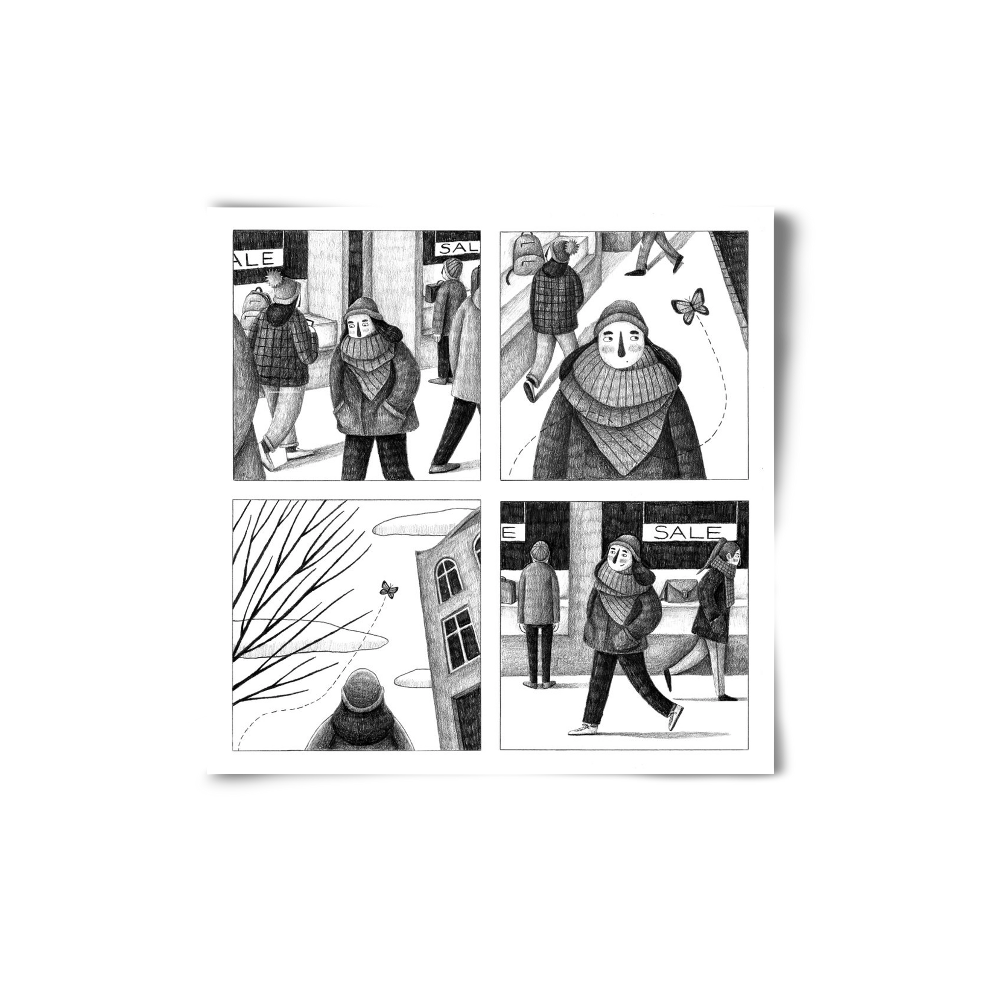 Elengedés, 20x20 cm, Keret nélkül