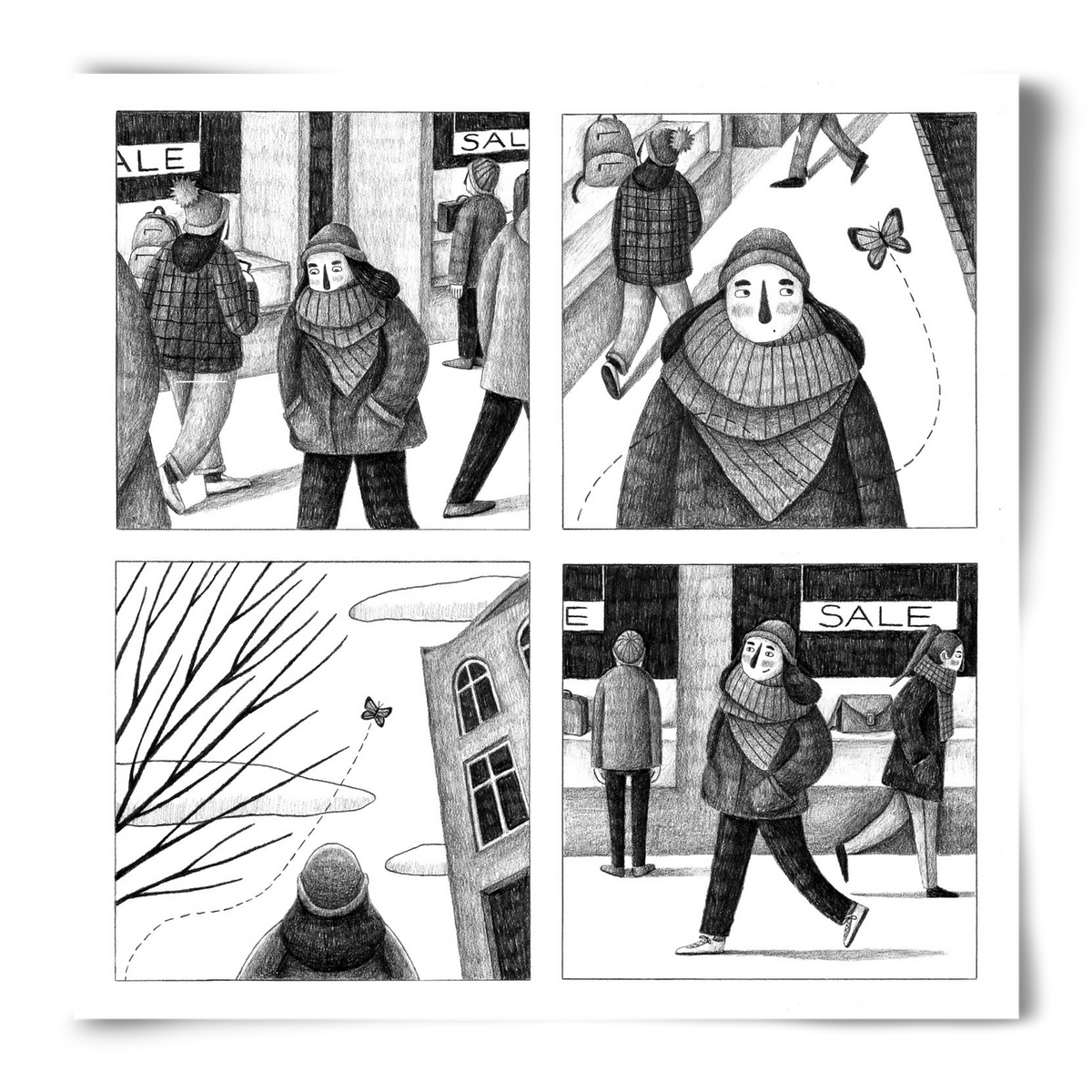 Elengedés, 50x50 cm, Keret nélkül