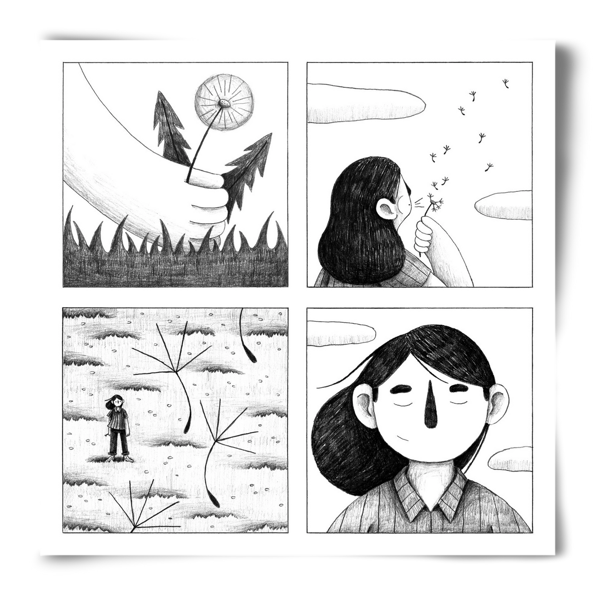 Gondolatok, 50x50 cm, Keret nélkül