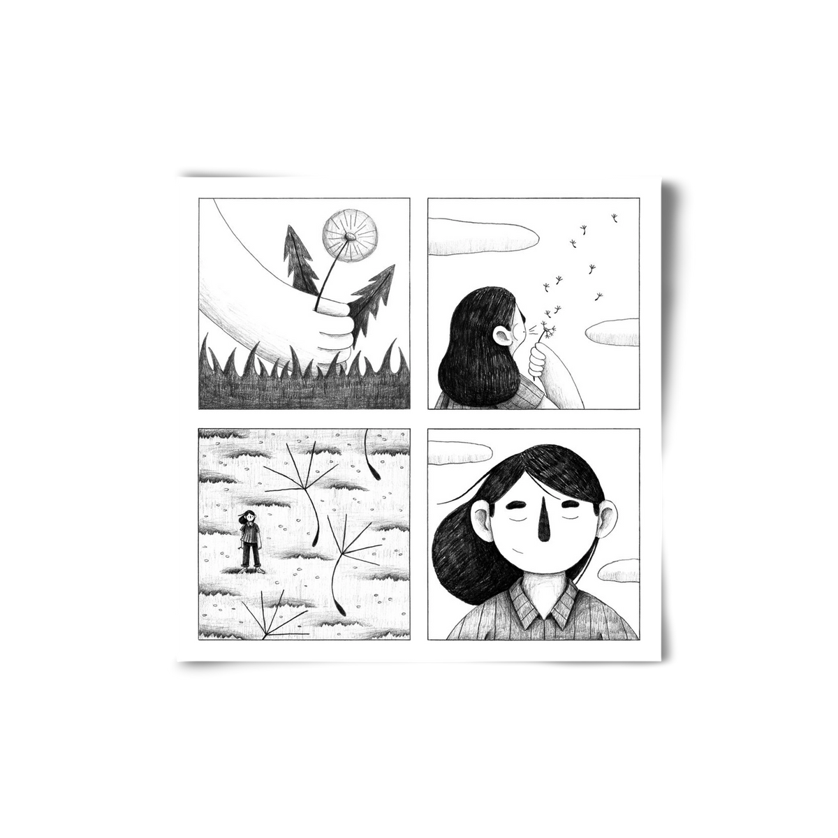 Gondolatok, 20x20 cm, Keret nélkül