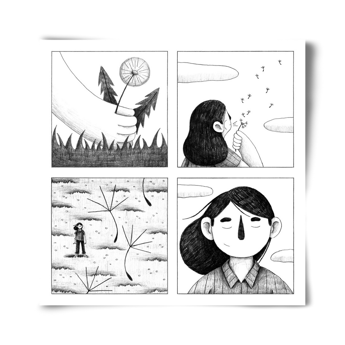 Gondolatok, 40x40 cm, Keret nélkül