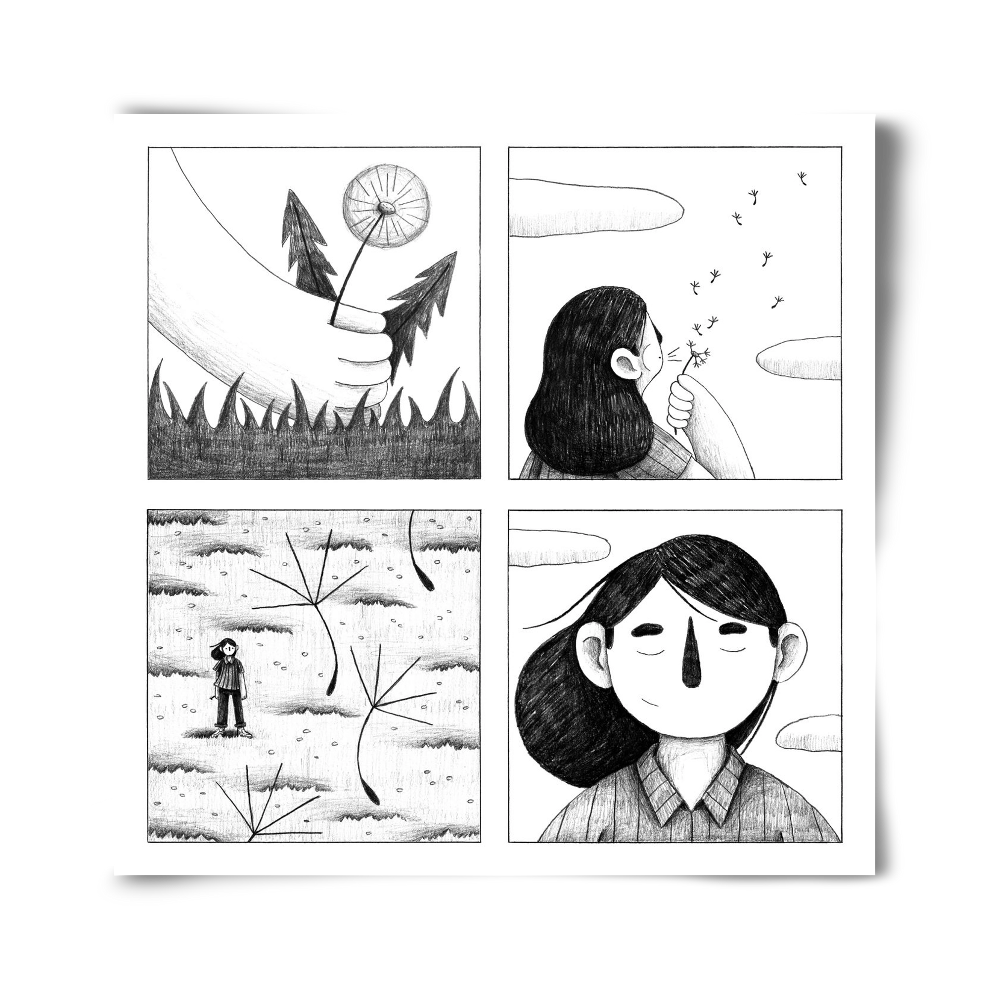 Gondolatok, 40x40 cm, Keret nélkül