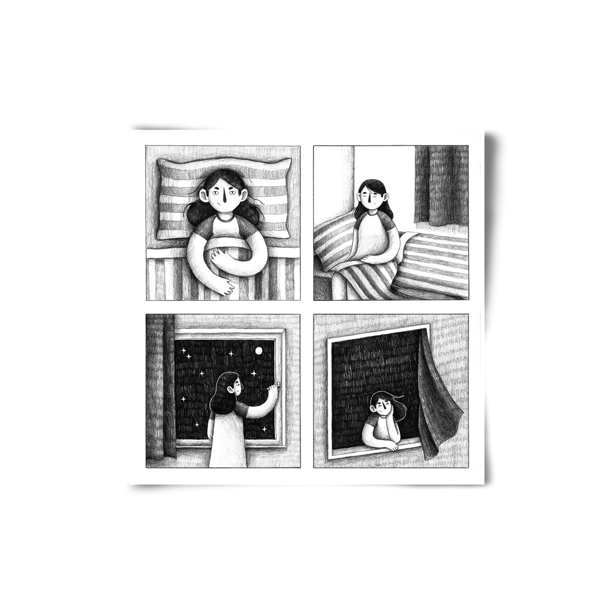 Nyugalom, 20x20 cm, Keret nélkül