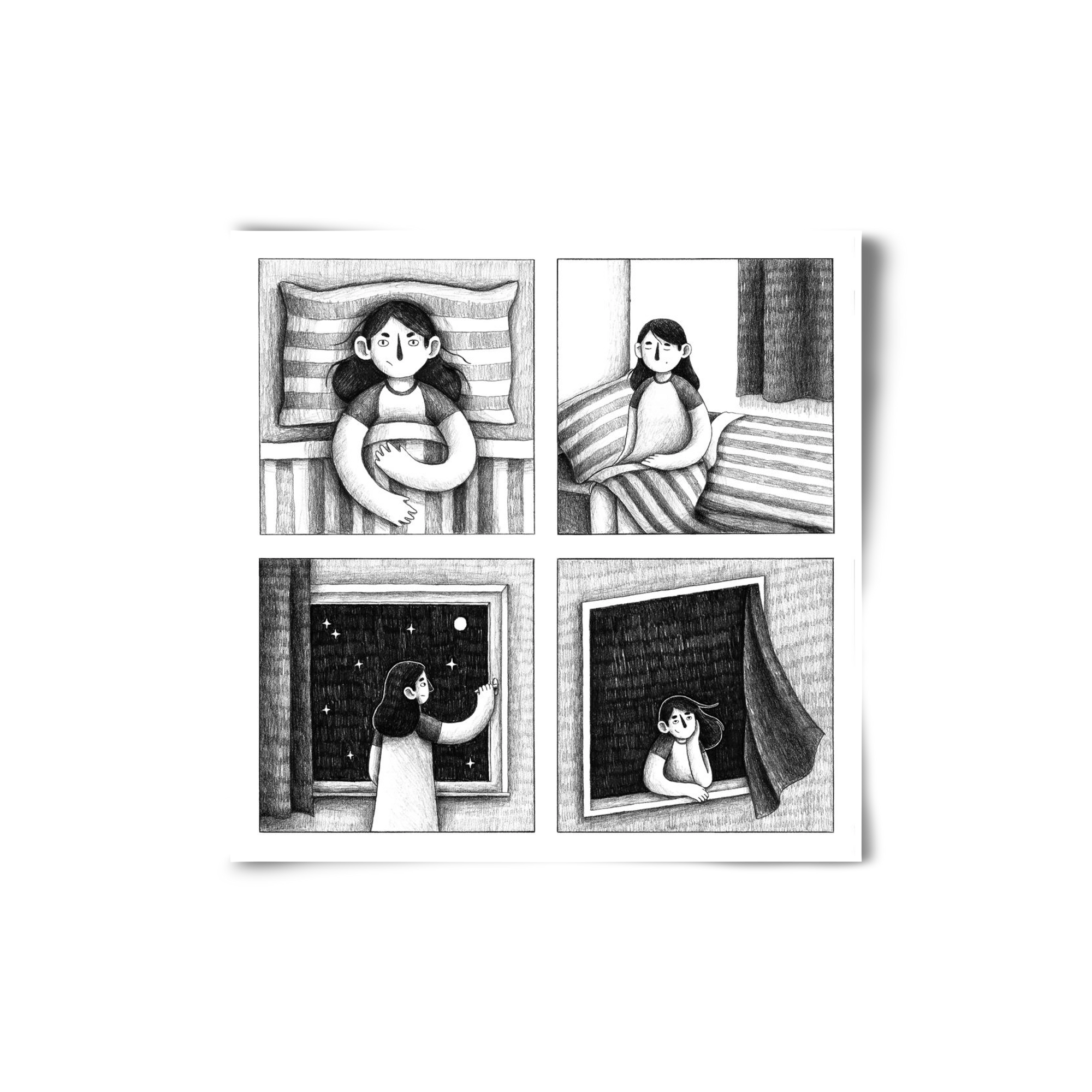 Nyugalom, 20x20 cm, Keret nélkül