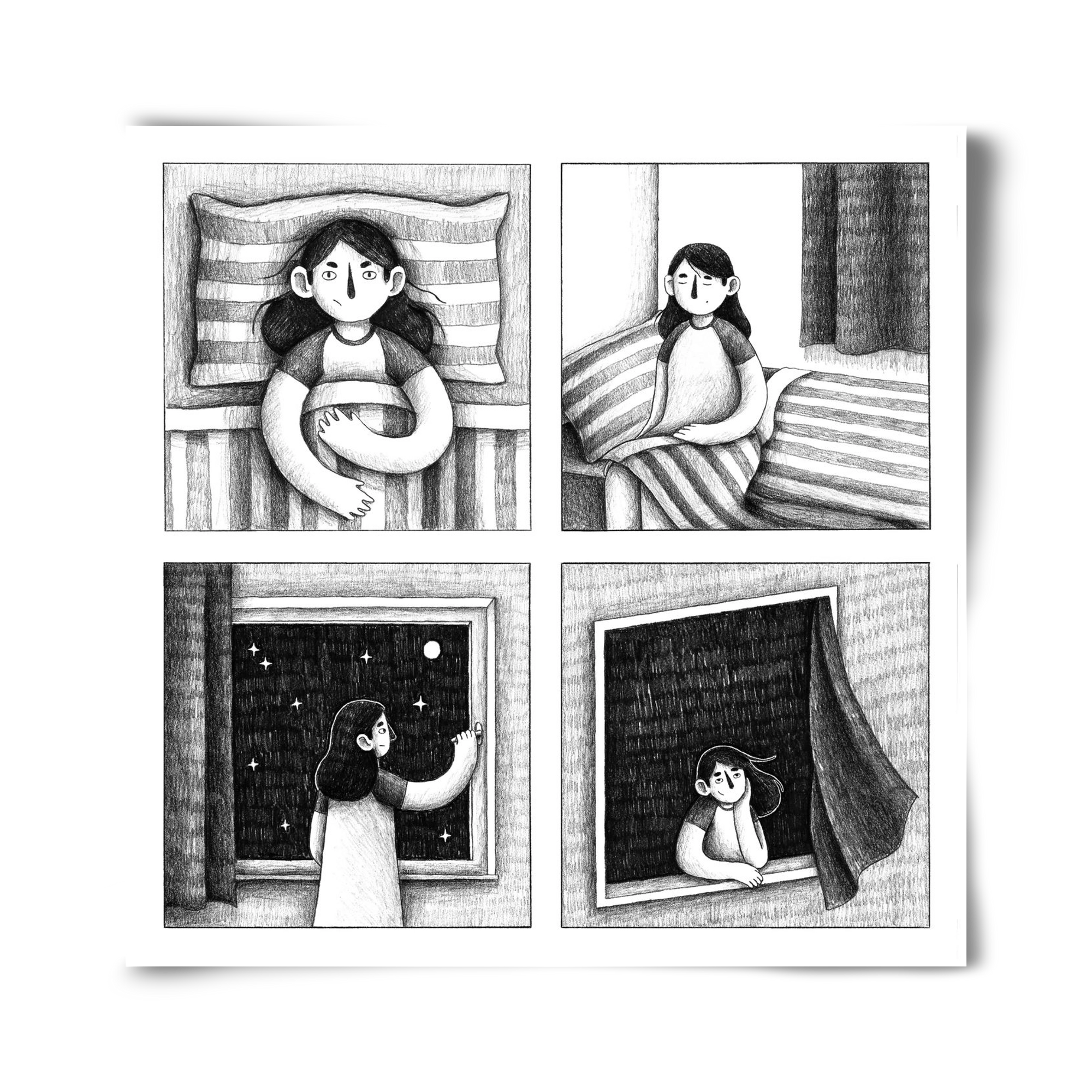 Nyugalom, 40x40 cm, Keret nélkül