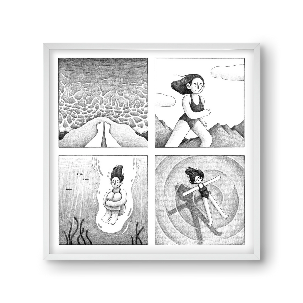 Komfortzóna, 30x30 cm (30x30 cm), Fehér keret