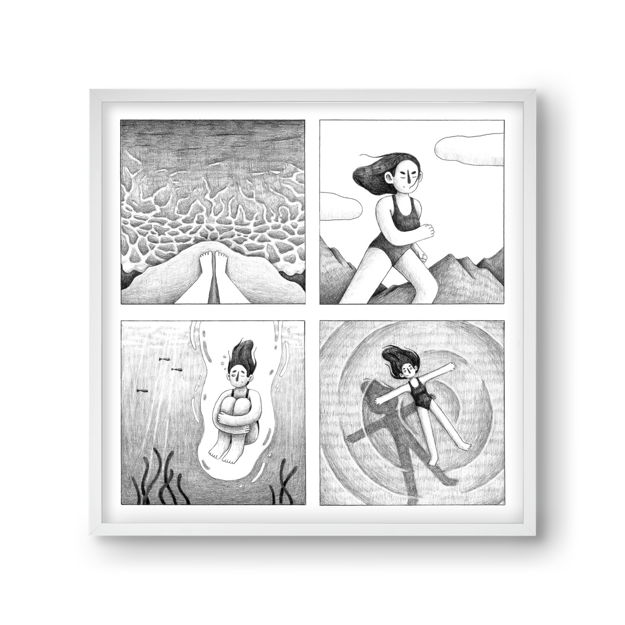 Komfortzóna, 30x30 cm (30x30 cm), Fehér keret