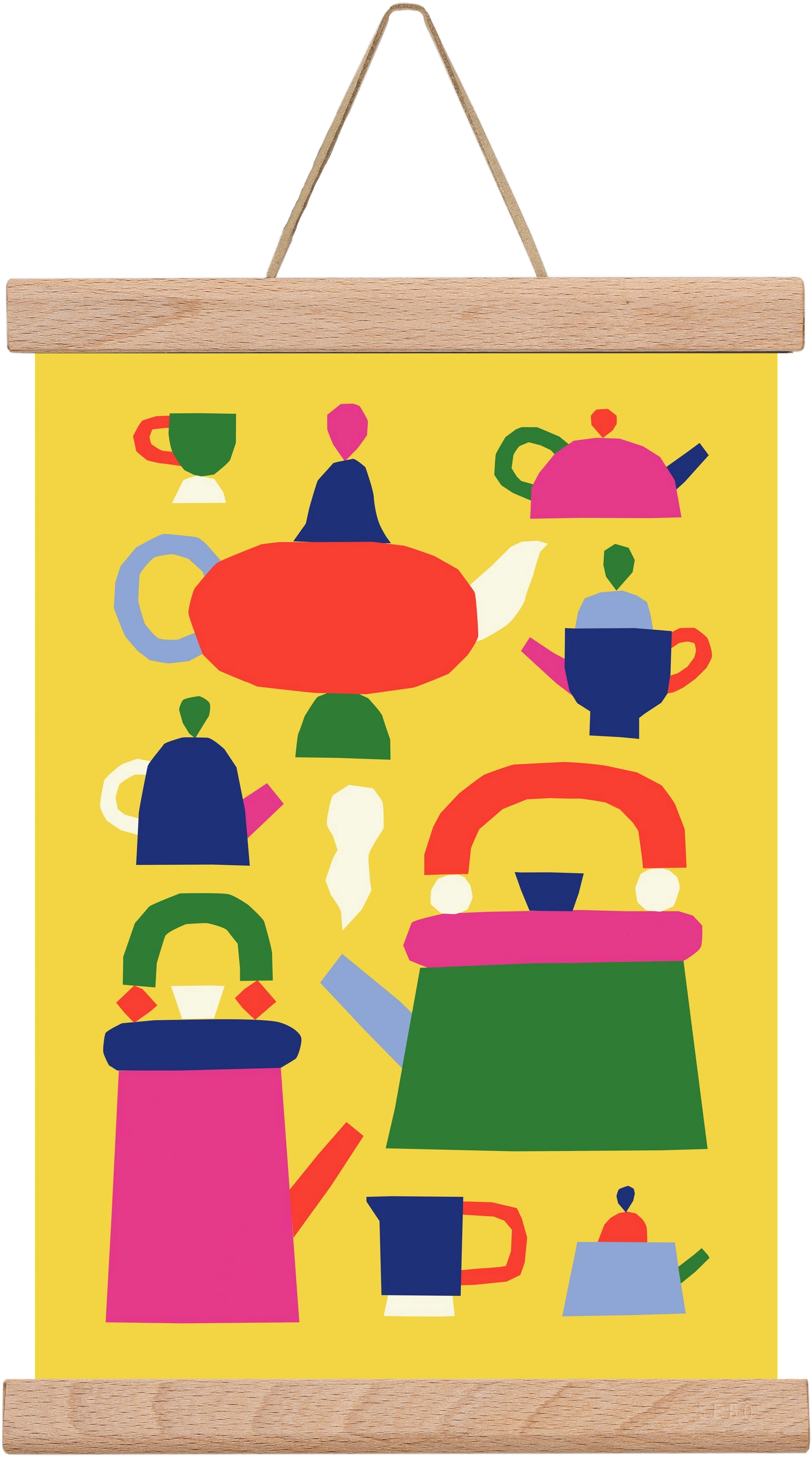 Tea Time, 20x30 cm (20x30 cm), Tölgy akasztó