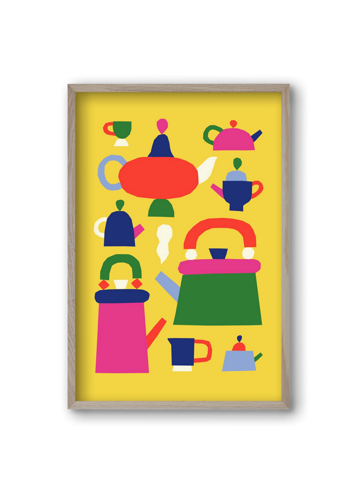 Tea Time, 20x30 cm (20x30 cm), Tölgy keret