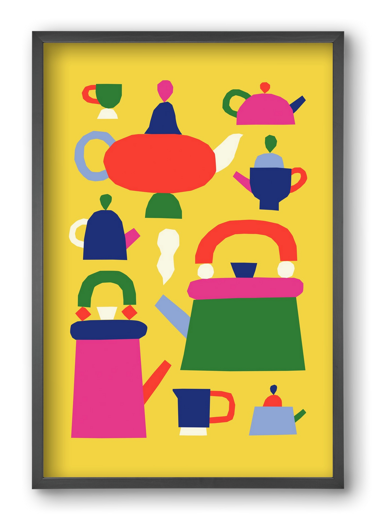 Tea Time, 40x60 cm (40x60 cm), Fekete keret