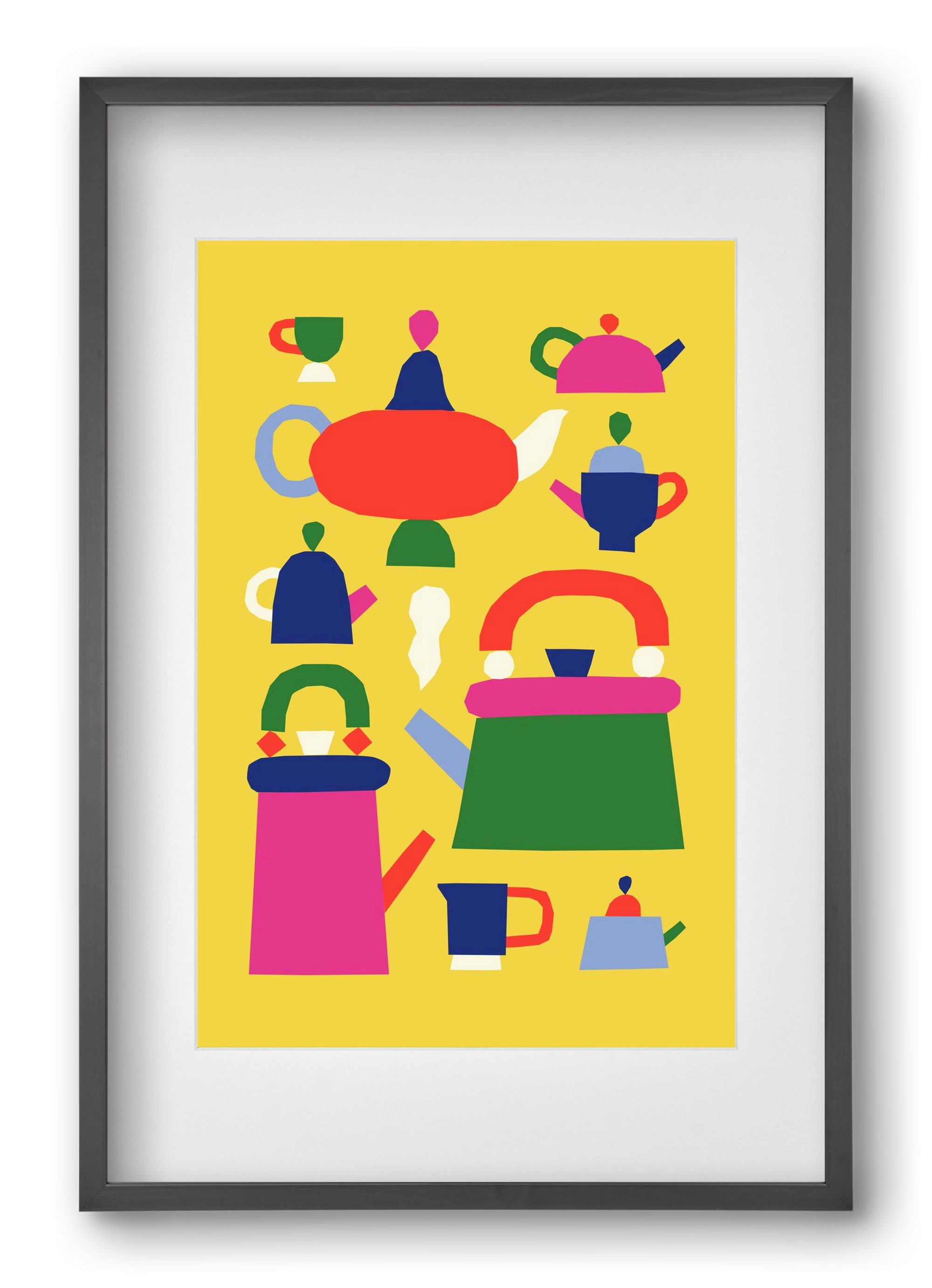 Tea Time, 40x60 cm (30x45 cm), Fekete keret, paszpartuval