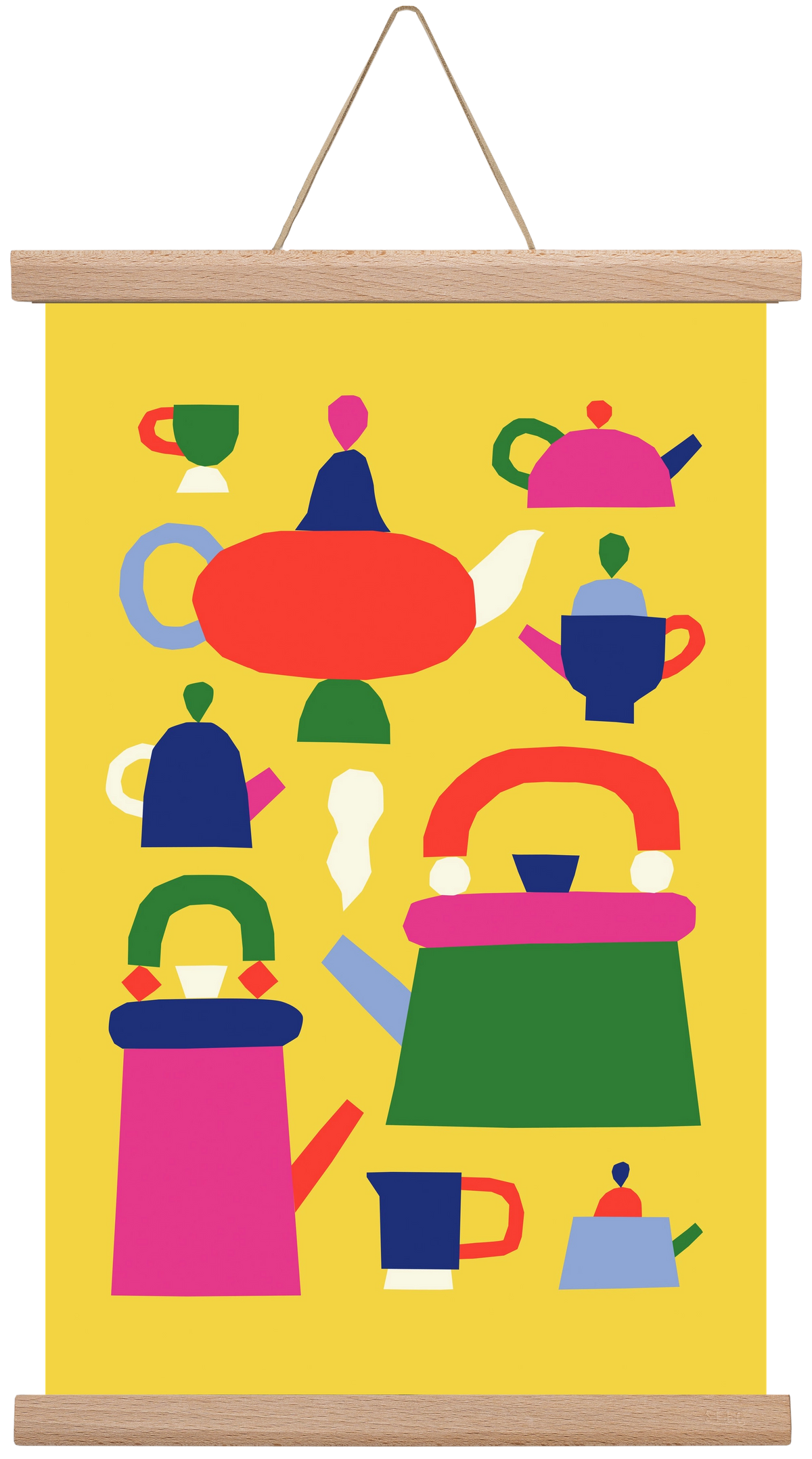 Tea Time, 30x45 cm (30x45 cm), Tölgy akasztó