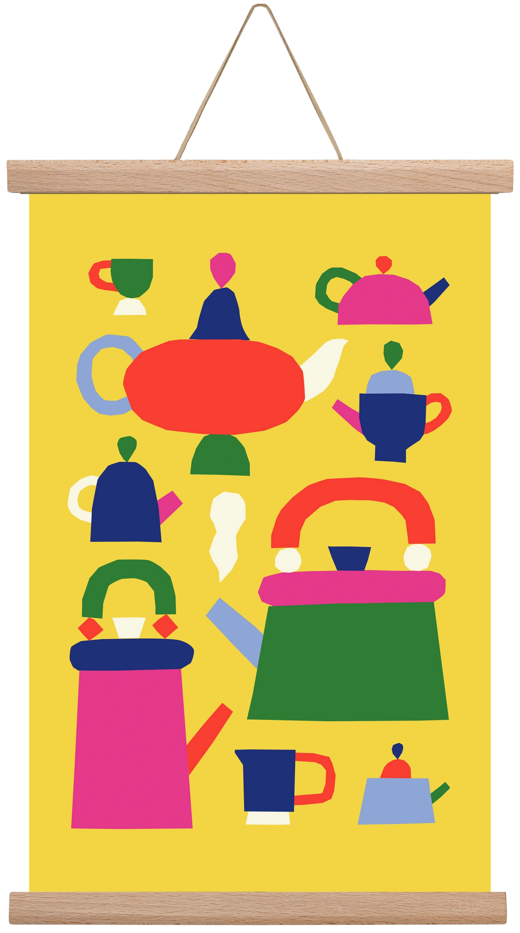 Tea Time, 30x45 cm (30x45 cm), Tölgy akasztó