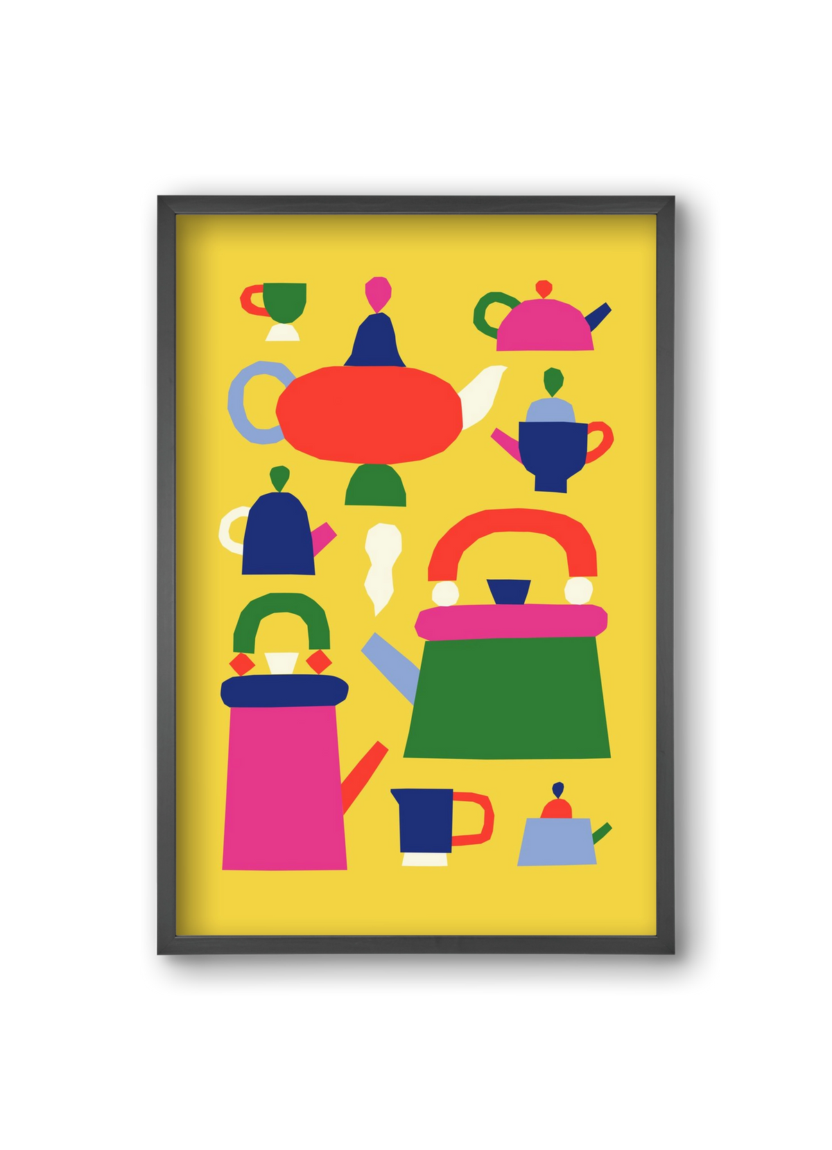 Tea Time, 20x30 cm (20x30 cm), Fekete keret