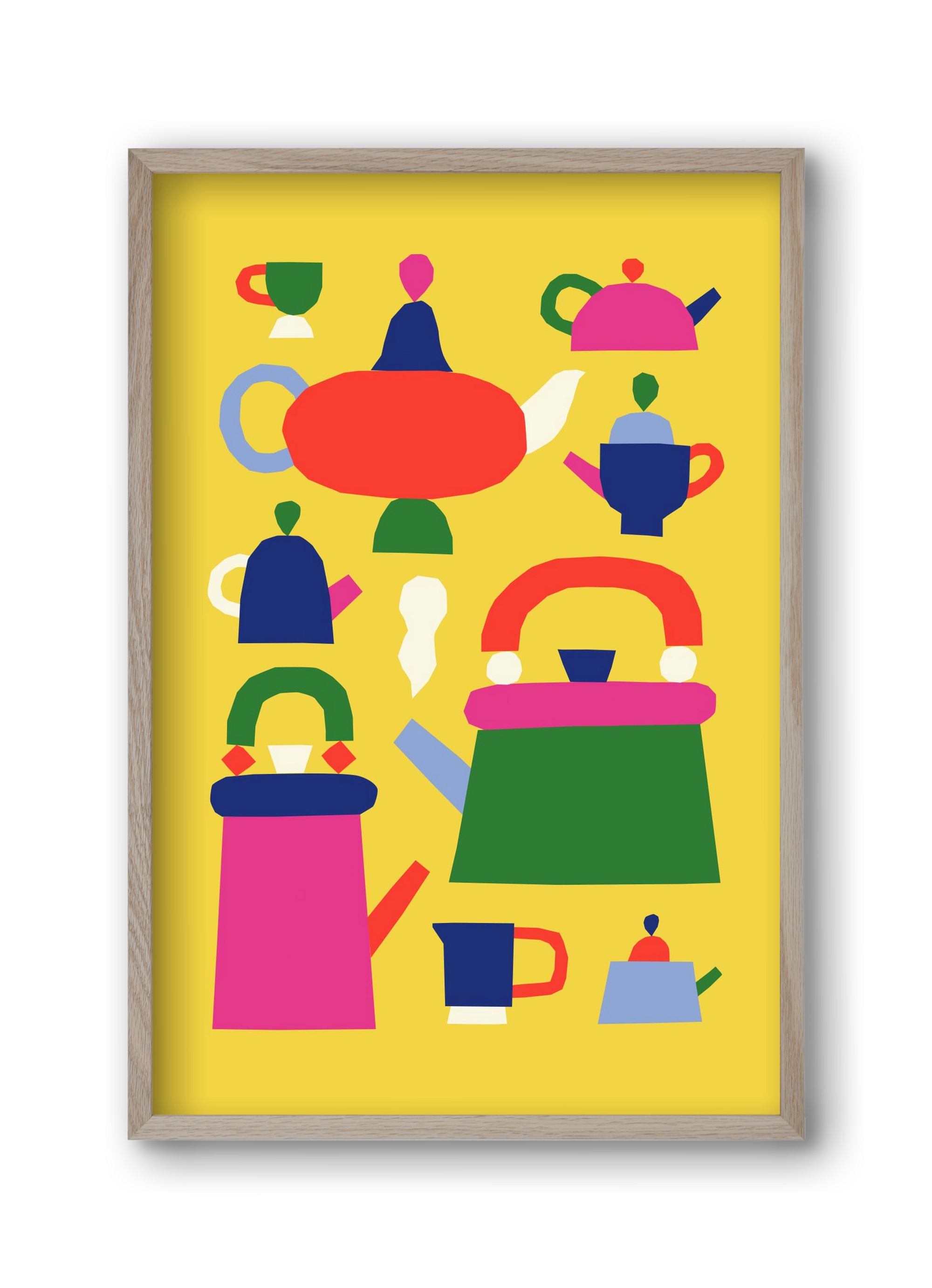 Tea Time, 30x45 cm (30x45 cm), Tölgy keret