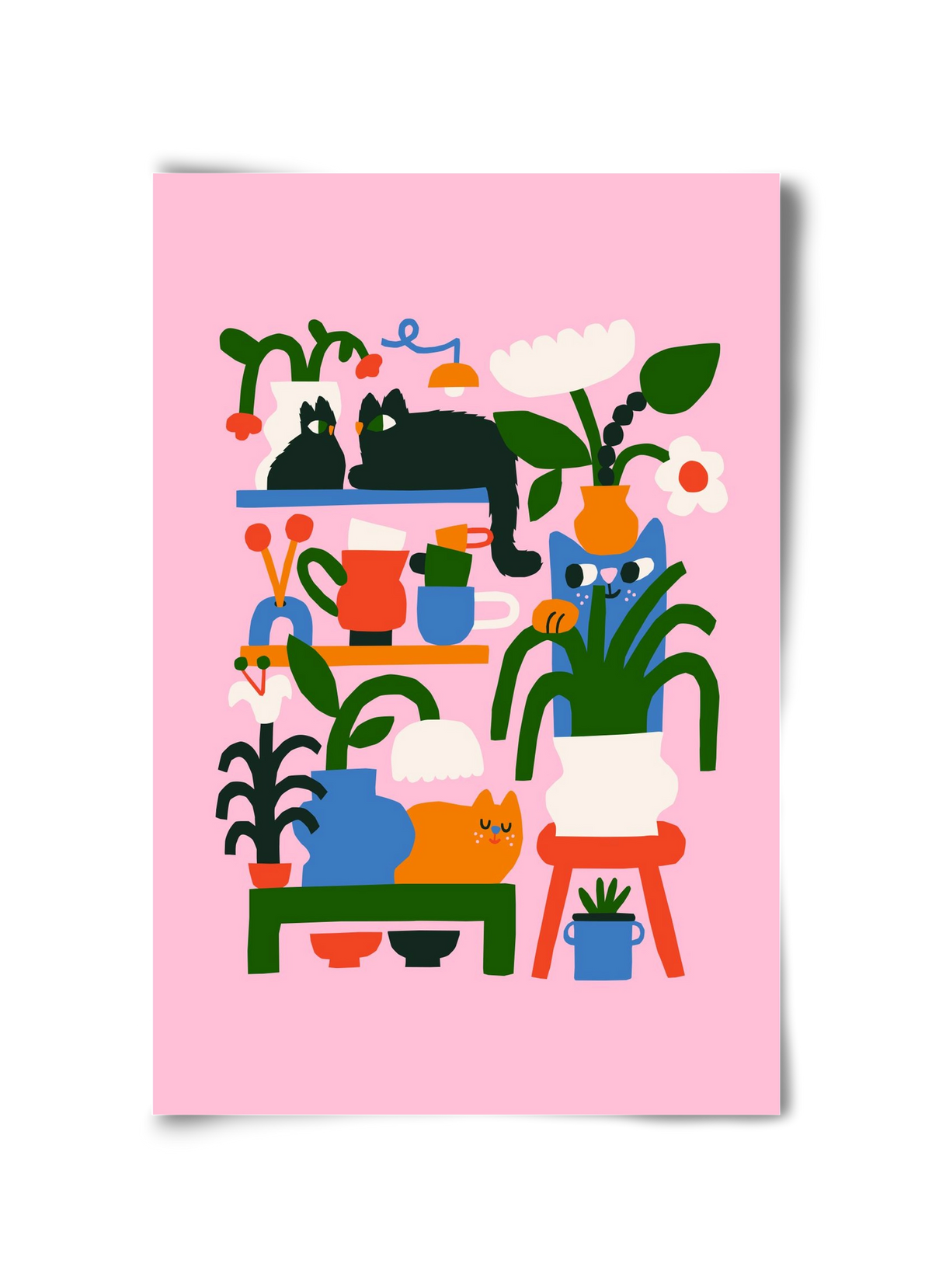 A Cat Lady's Home, 30x45 cm, Keret nélkül