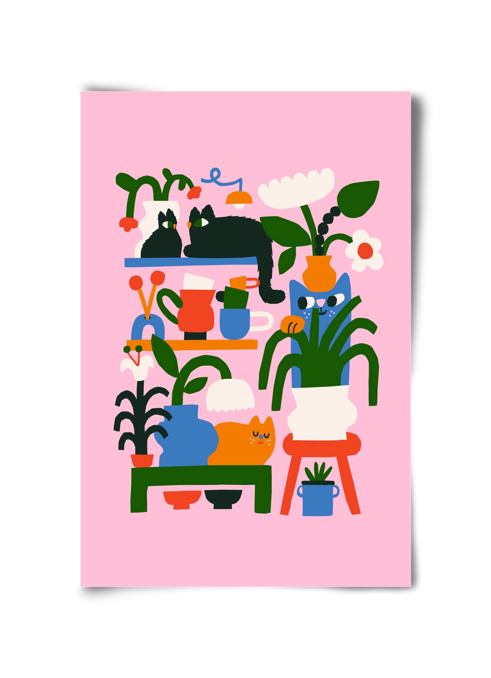 A Cat Lady's Home, 30x45 cm, Keret nélkül