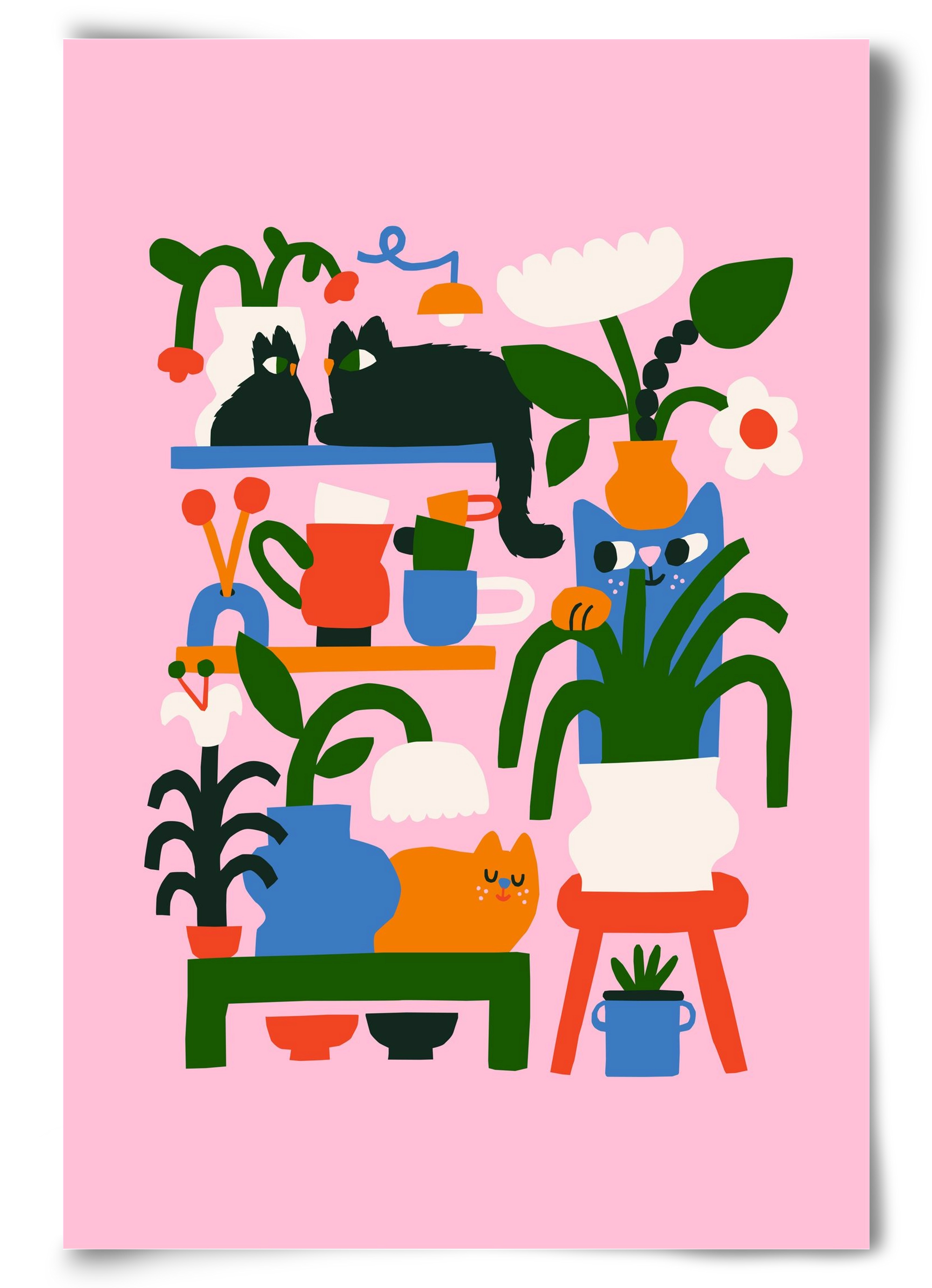 A Cat Lady's Home, 60x90 cm, Keret nélkül