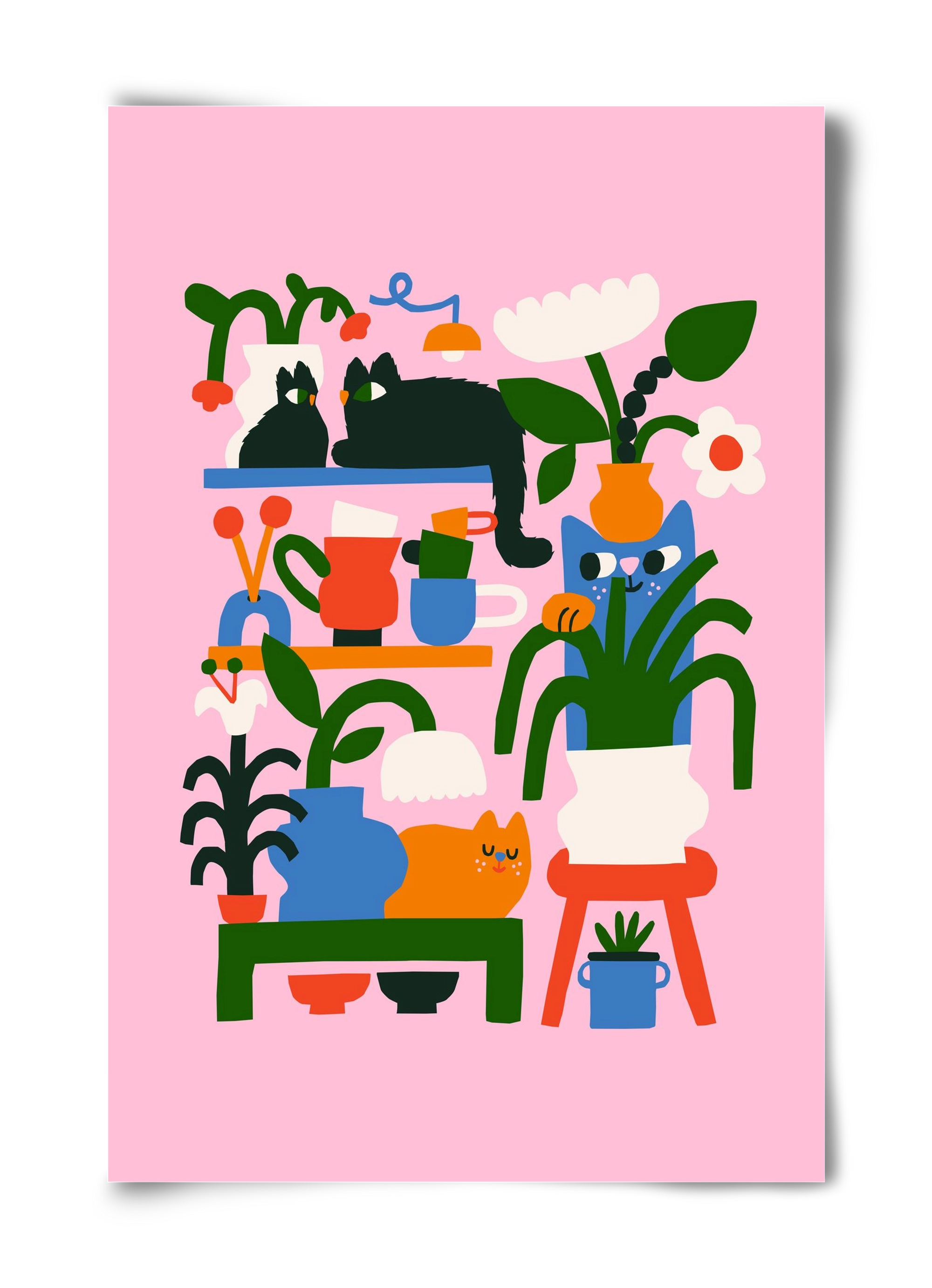 A Cat Lady's Home, 40x60 cm, Keret nélkül