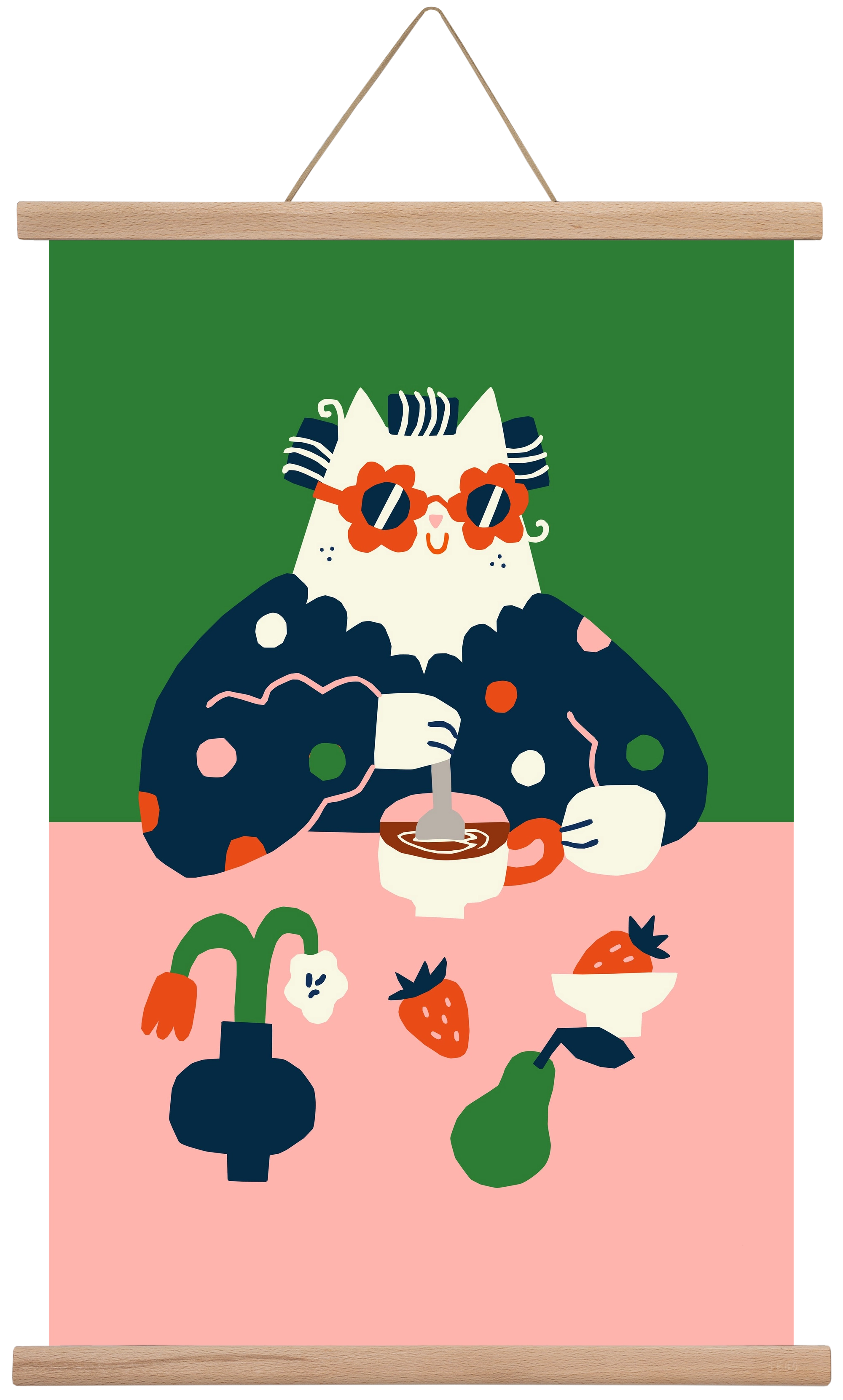 Good Morning, 40x60 cm (40x60 cm), Tölgy akasztó