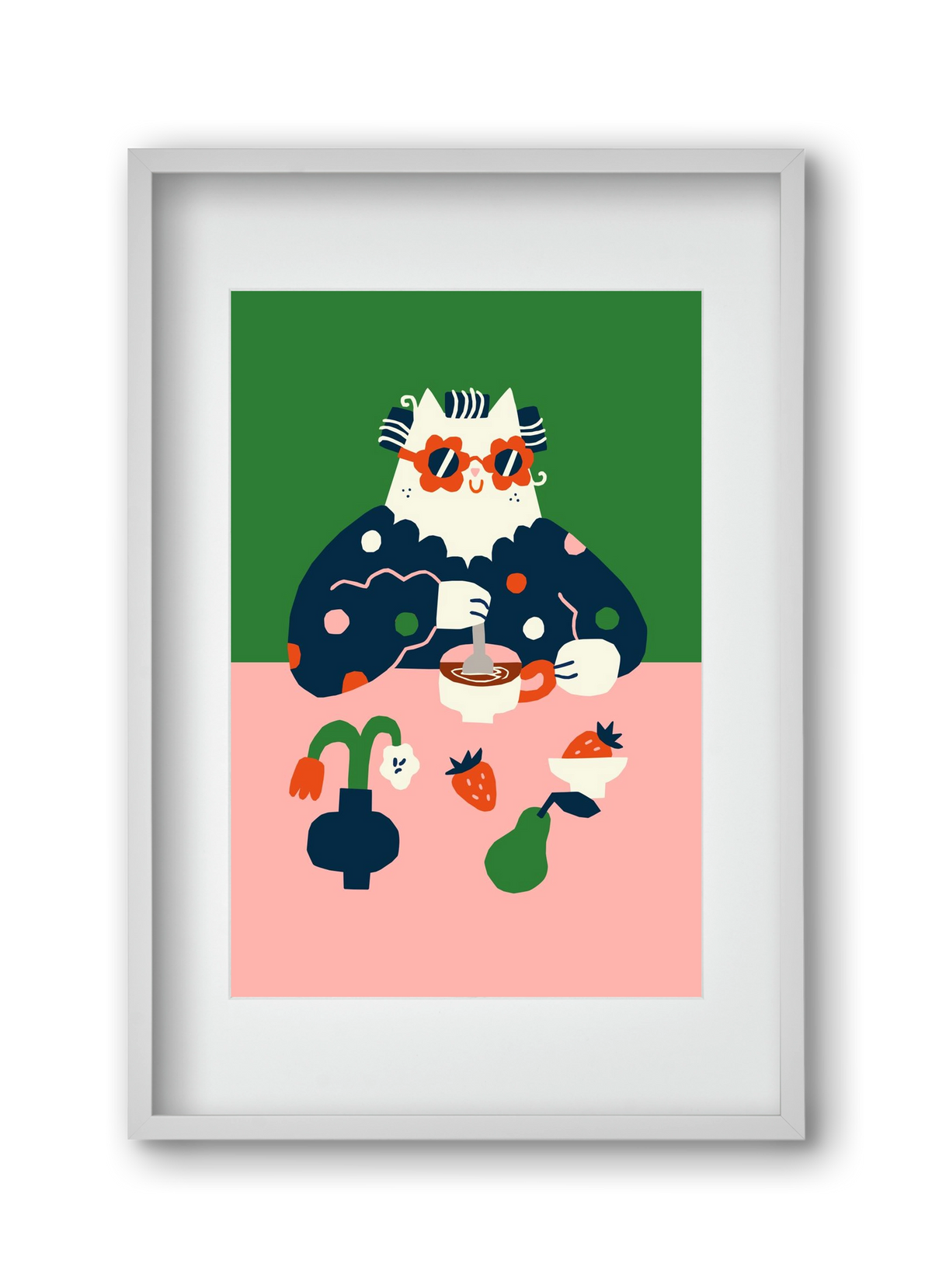 Good Morning, 30x45 cm (20x30 cm), Fehér keret, paszpartuval