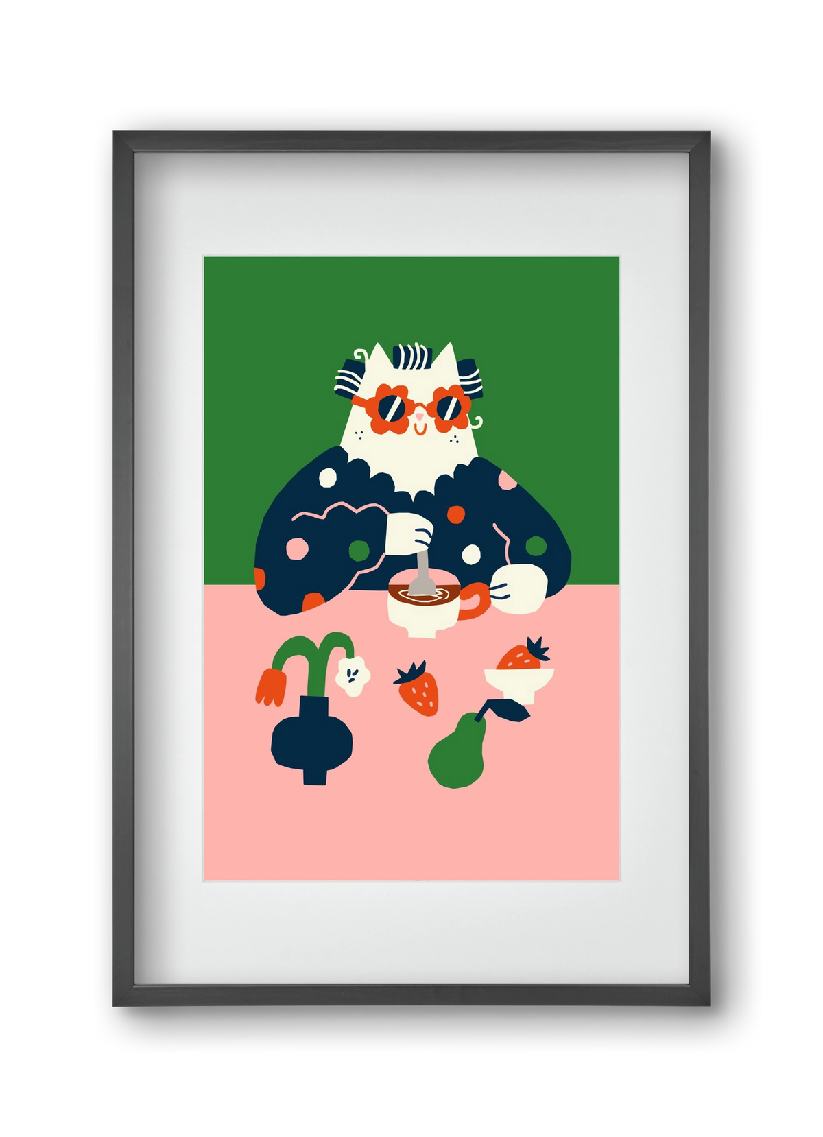 Good Morning, 30x45 cm (20x30 cm), Fekete keret, paszpartuval