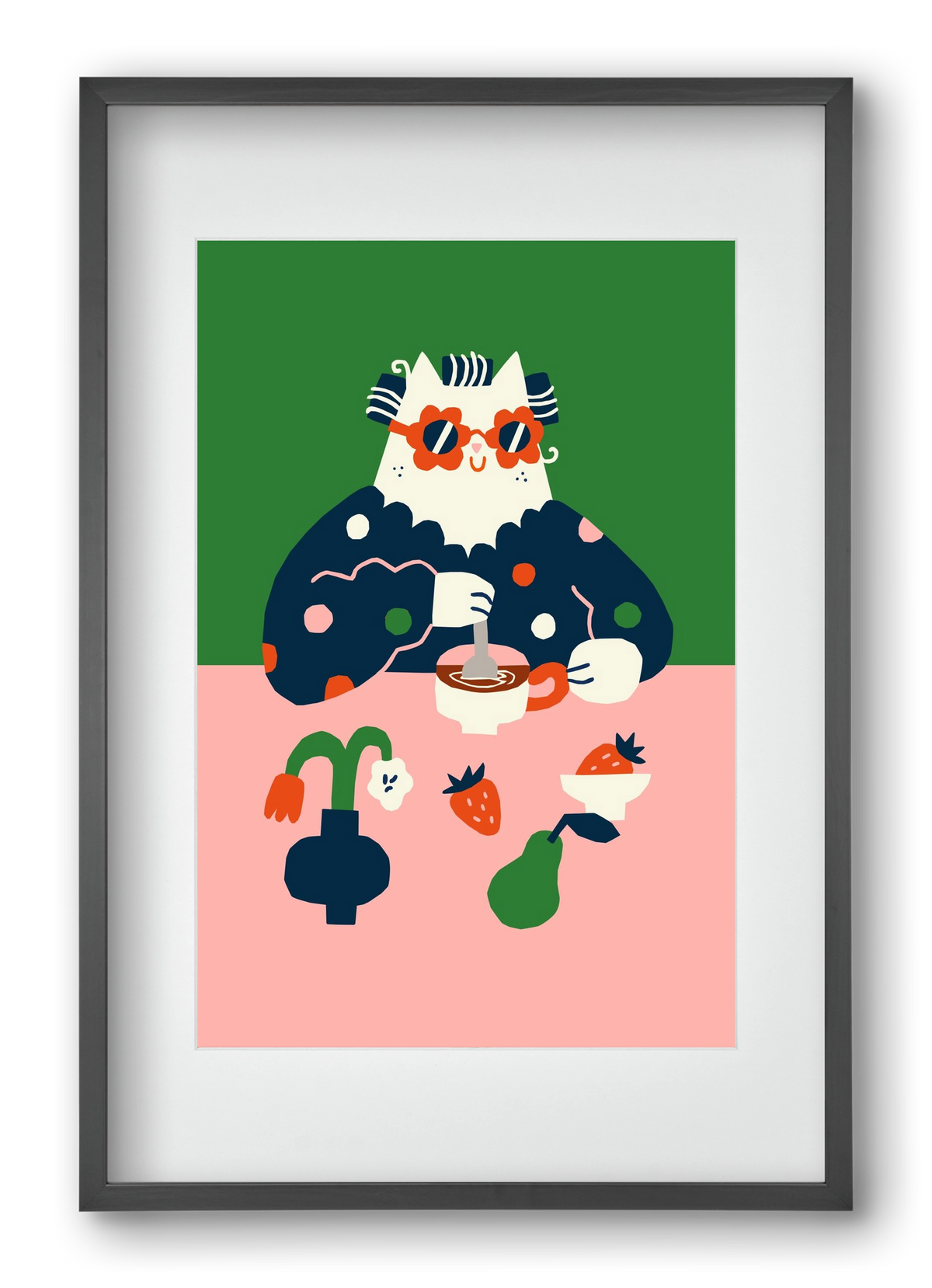 Good Morning, 40x60 cm (30x45 cm), Fekete keret, paszpartuval