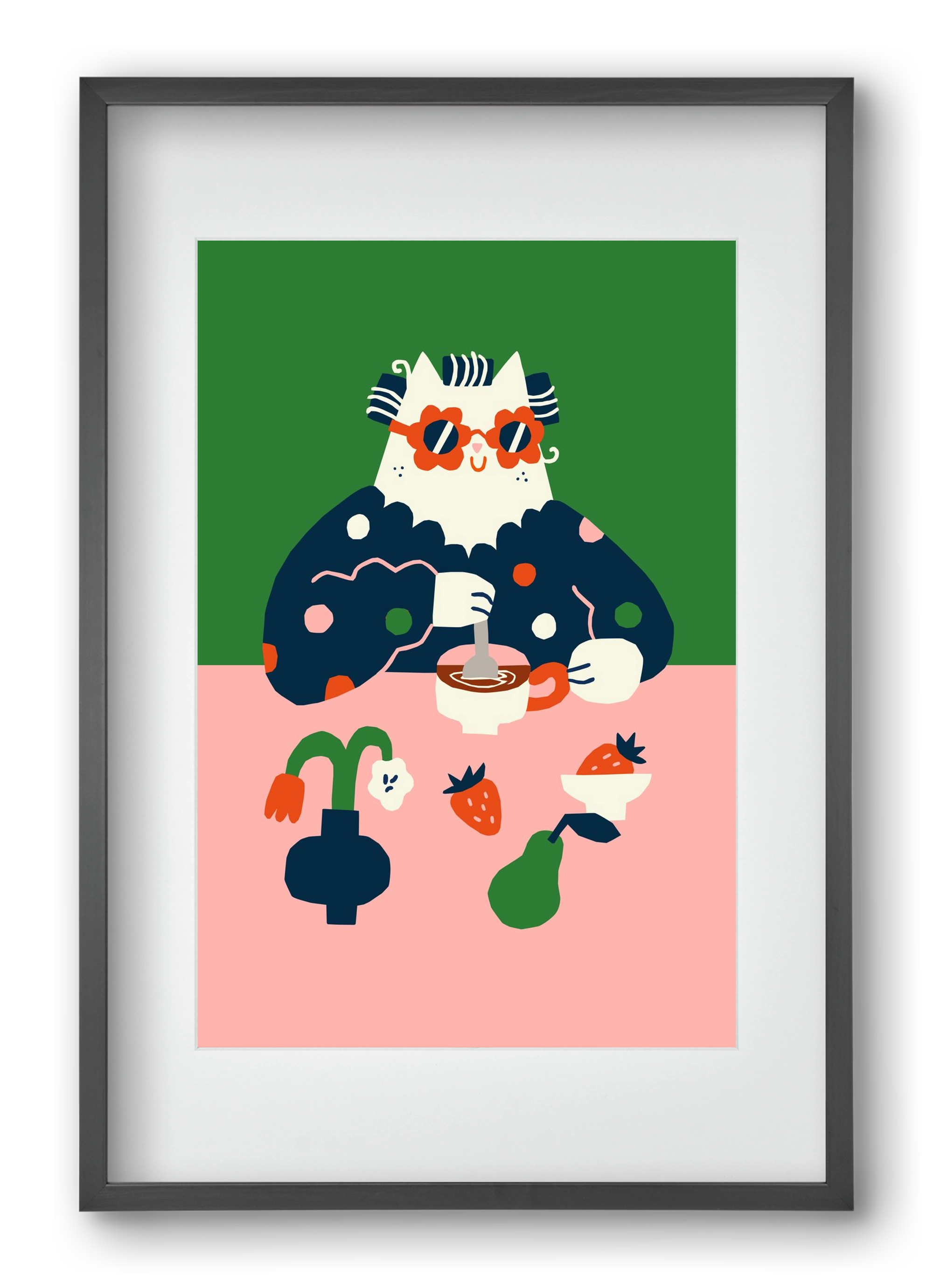 Good Morning, 40x60 cm (30x45 cm), Fekete keret, paszpartuval