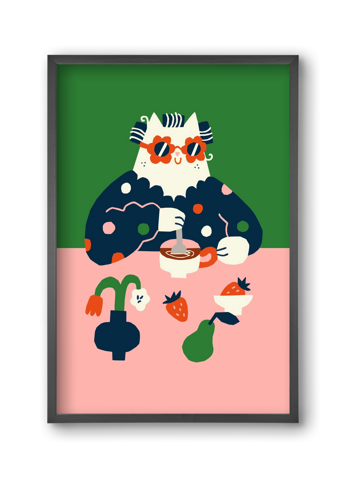 Good Morning, 30x45 cm (30x45 cm), Fekete keret