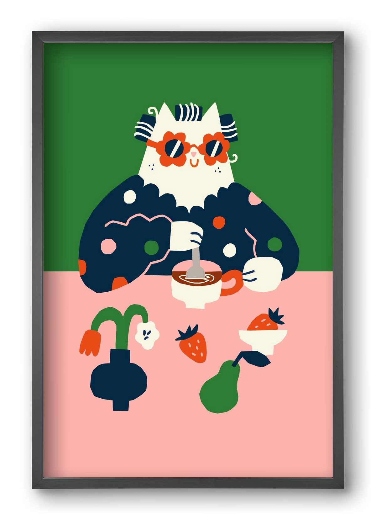 Good Morning, 40x60 cm (40x60 cm), Fekete keret