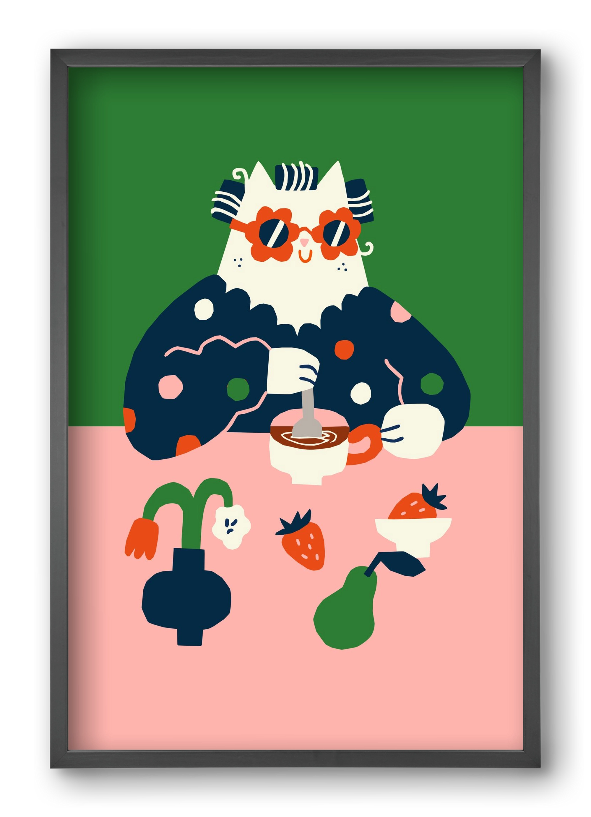 Good Morning, 40x60 cm (40x60 cm), Fekete keret