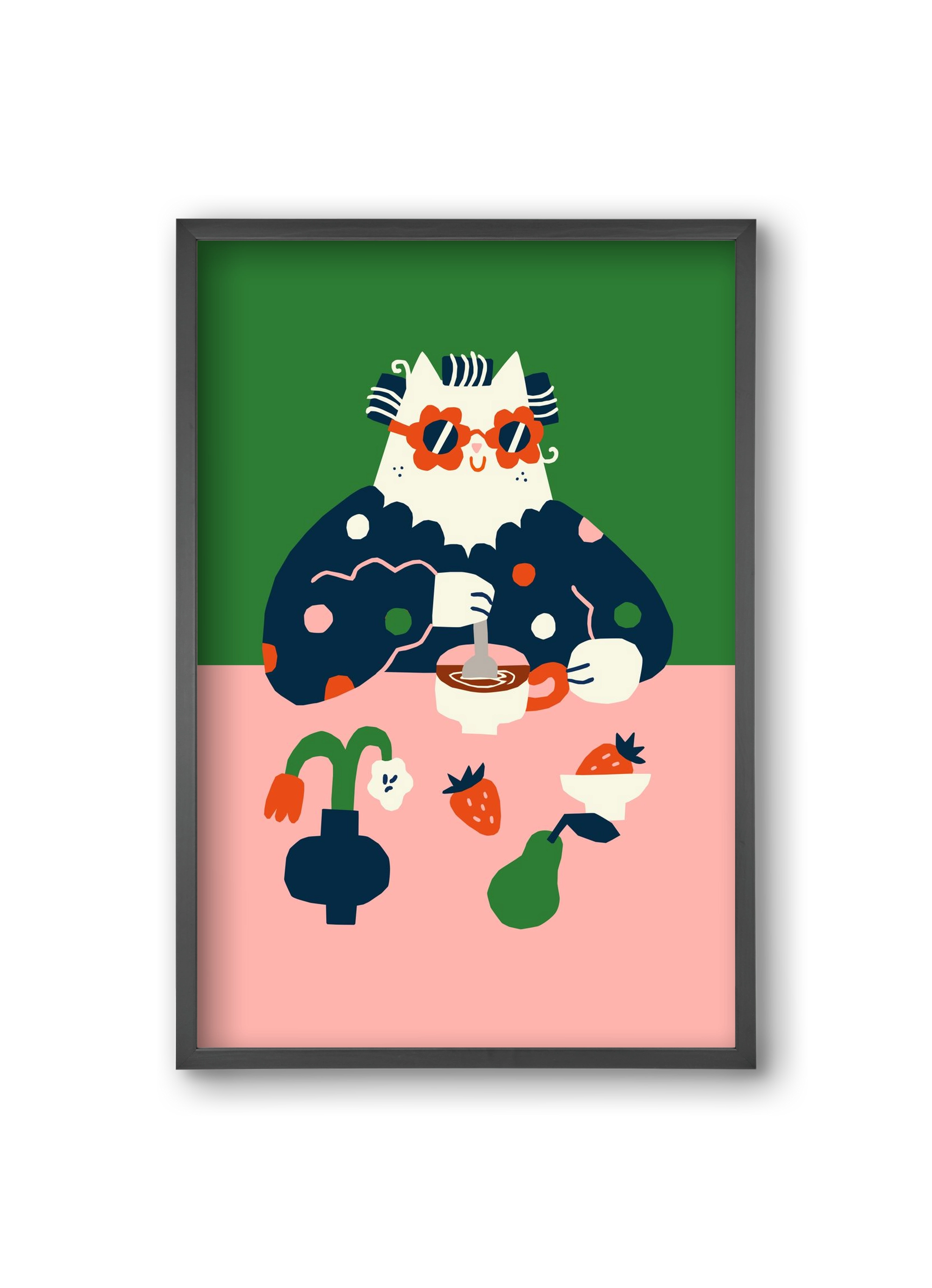 Good Morning, 20x30 cm (20x30 cm), Fekete keret