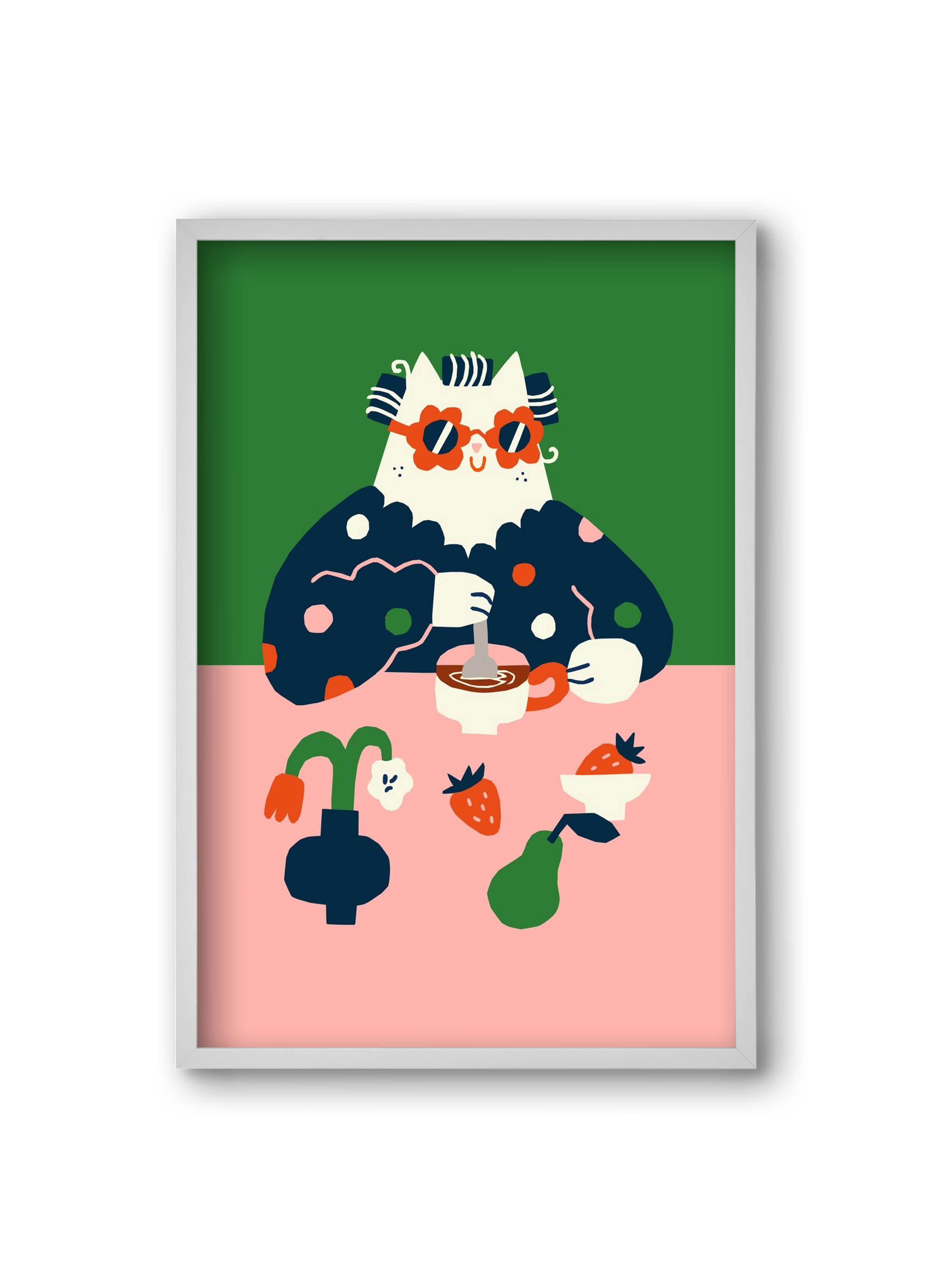 Good Morning, 20x30 cm (20x30 cm), Fehér keret