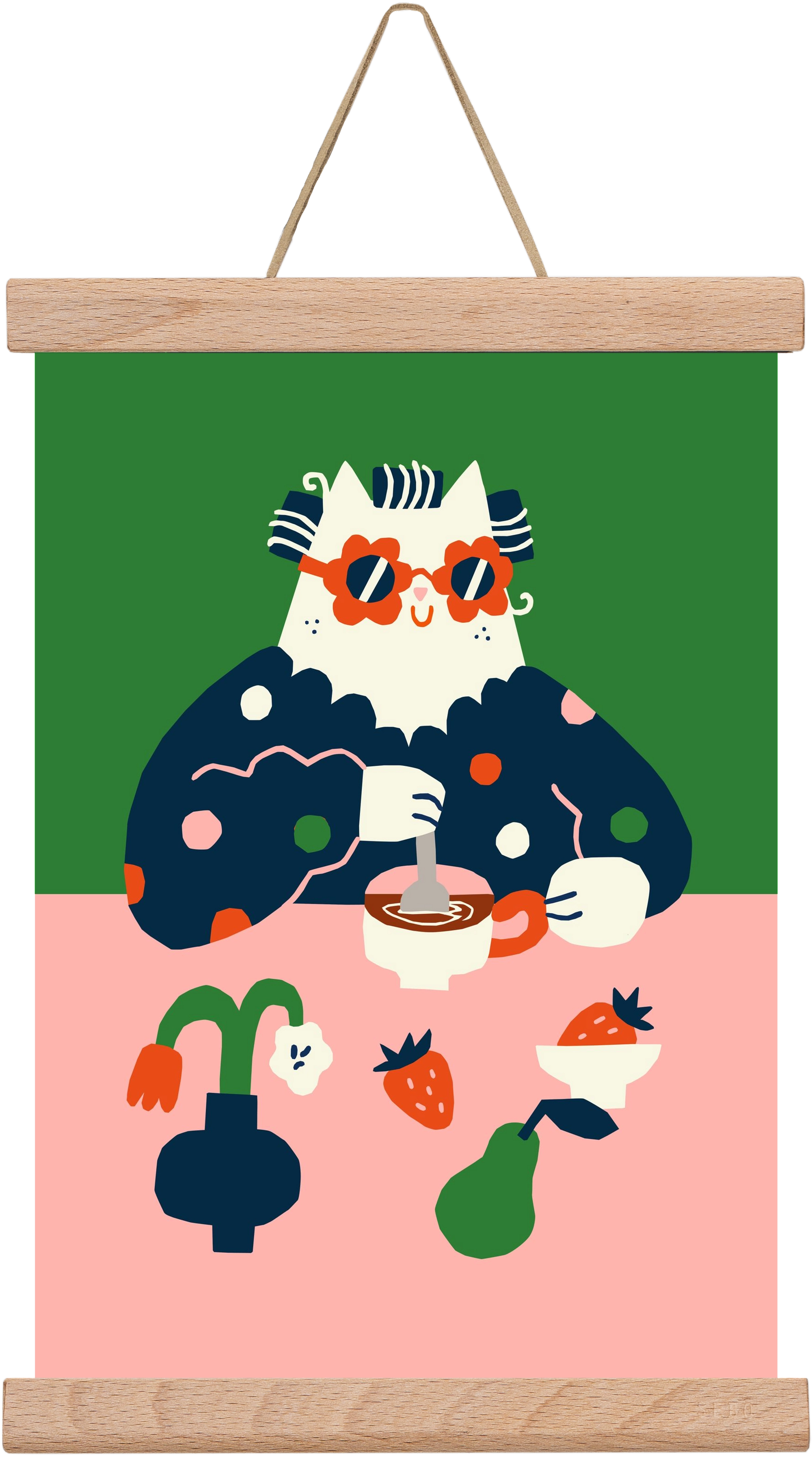 Good Morning, 20x30 cm (20x30 cm), Tölgy akasztó