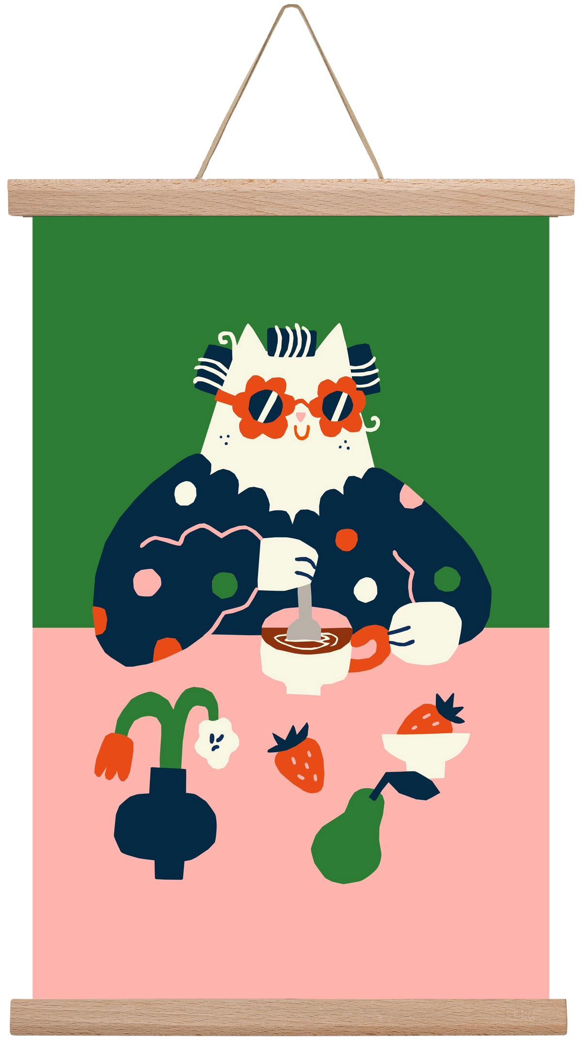 Good Morning, 30x45 cm (30x45 cm), Tölgy akasztó