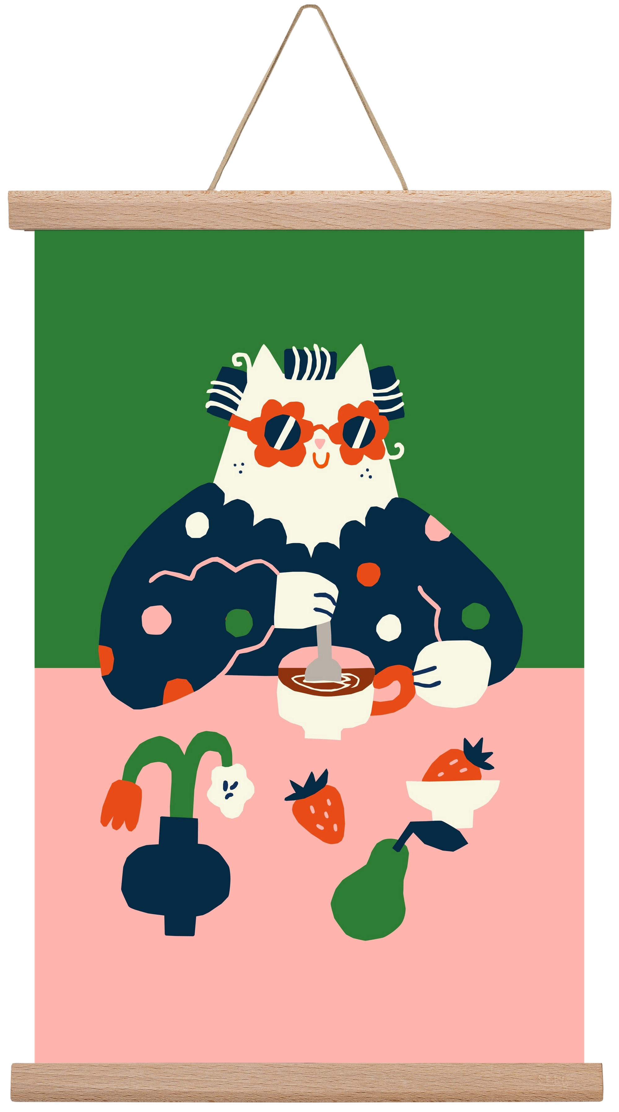 Good Morning, 30x45 cm (30x45 cm), Tölgy akasztó